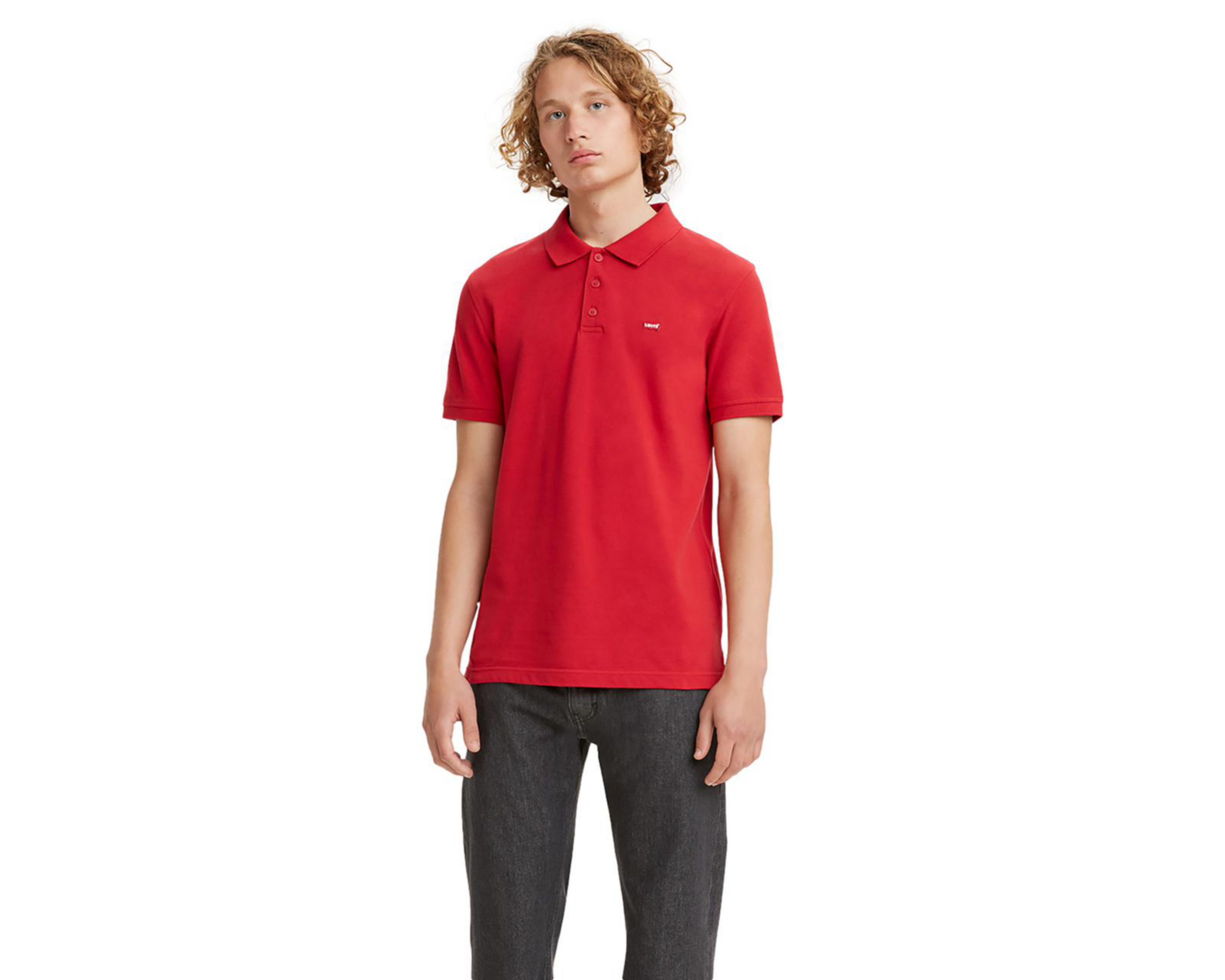 Foto 2 pulgar | Playera Polo Levi's Roja para Hombre