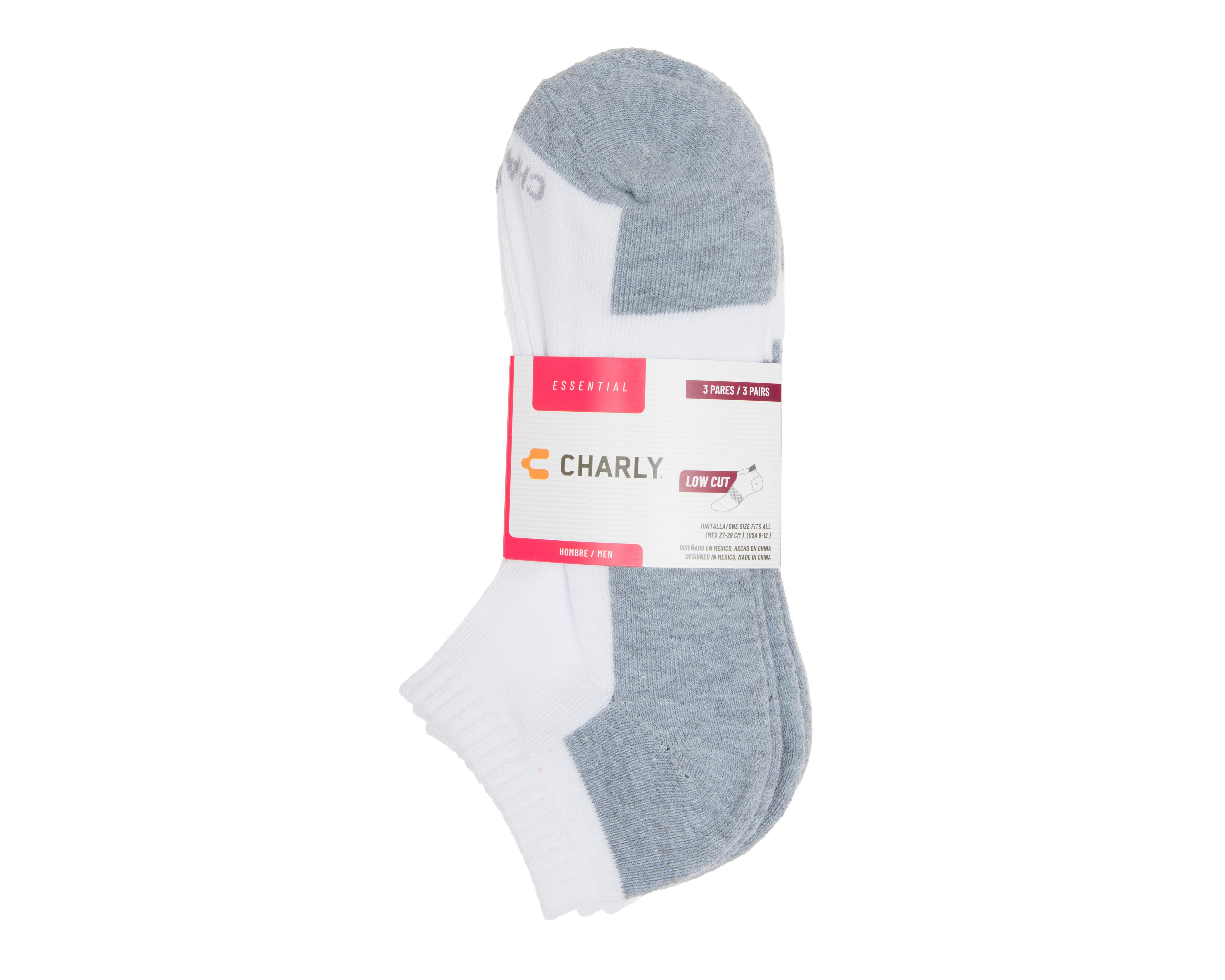 Foto 4 pulgar | Calcetas Deportivas Charly para Hombre 3 Pares