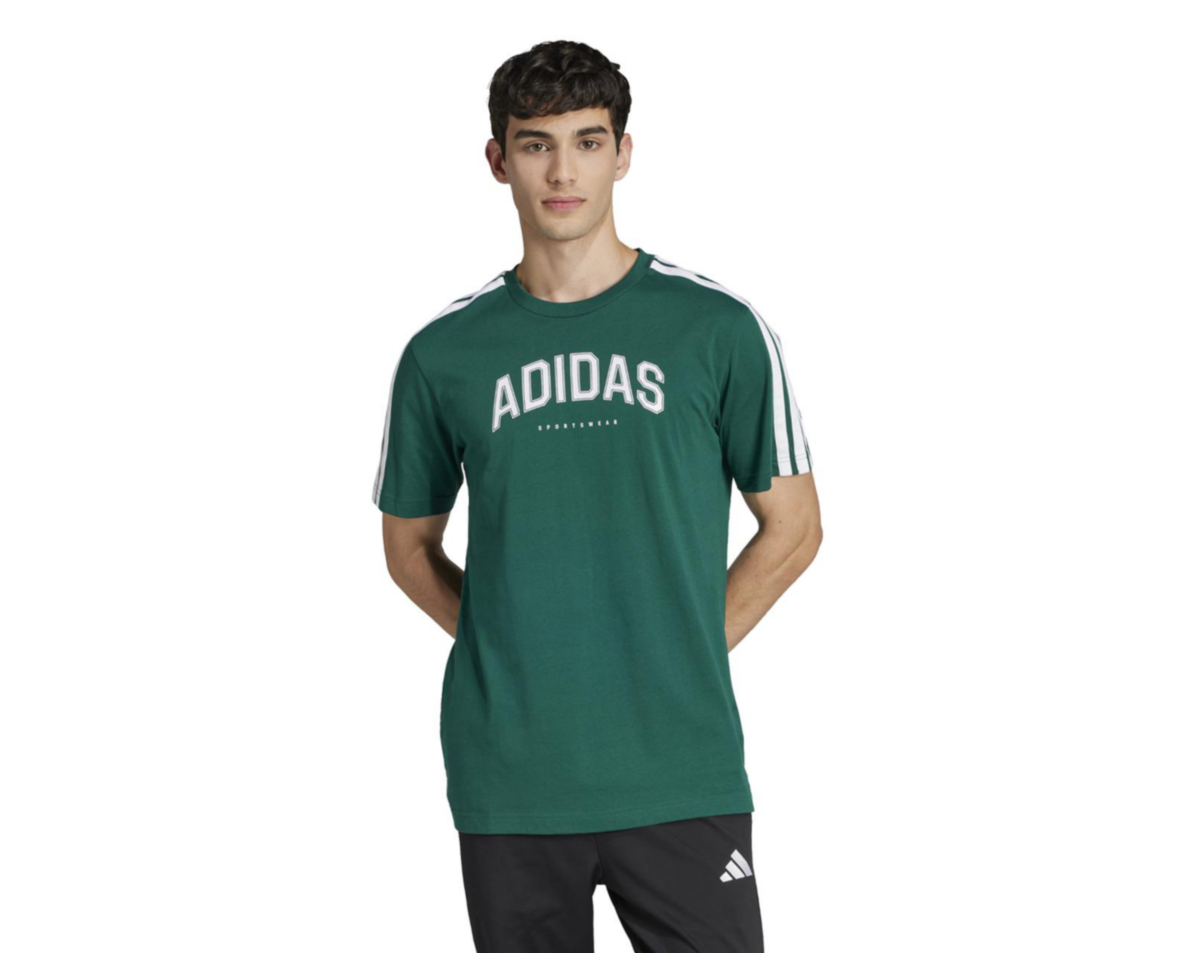 Foto 3 pulgar | Playera Adidas Codes Collegiate Linear Graphic de Entrenamiento para Hombre