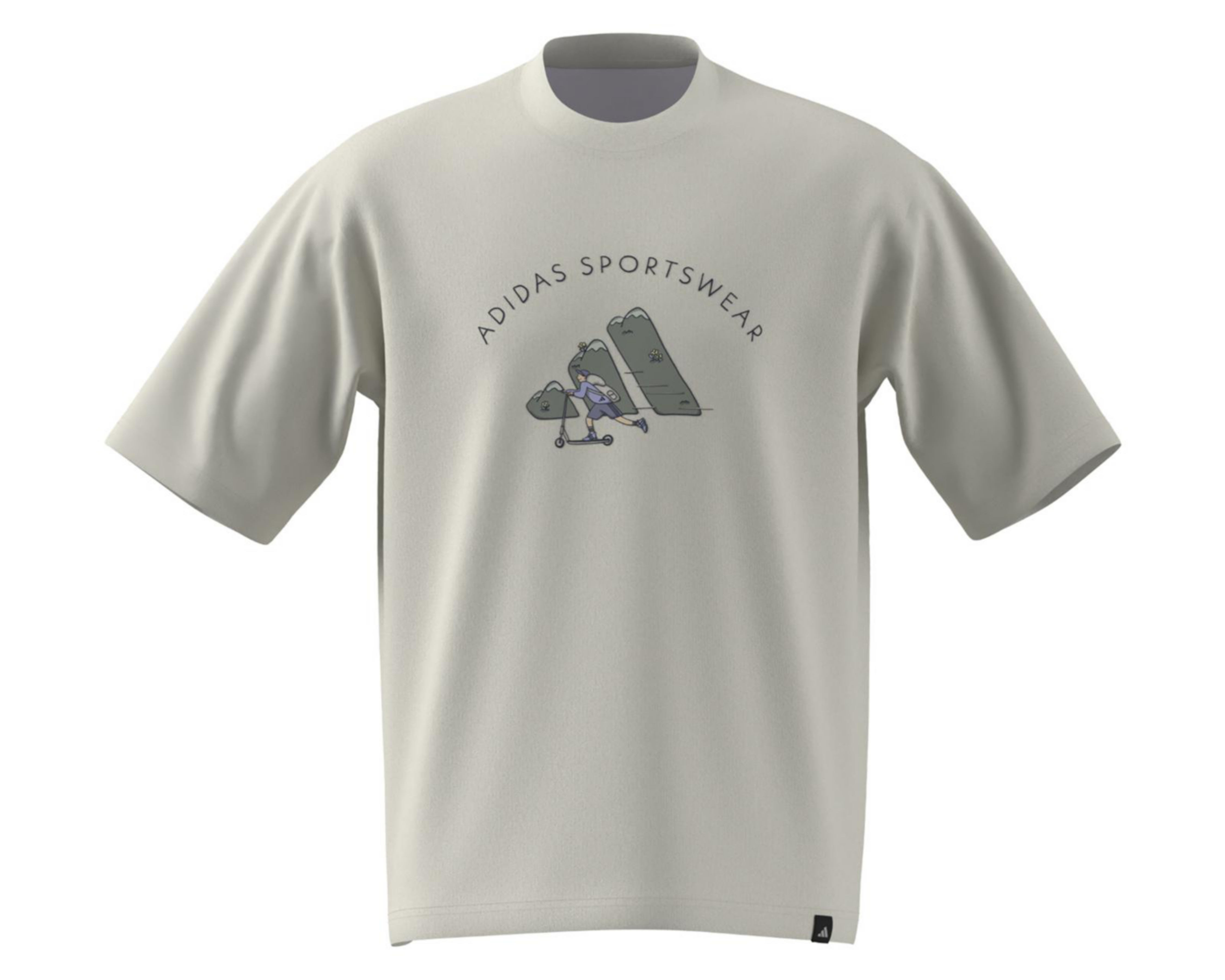 Foto 4 pulgar | Playera Adidas Codes Doodle Scooter de Entrenamiento para Hombre