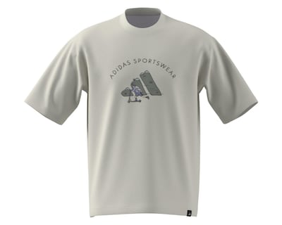 Foto 3 | Playera Adidas Codes Doodle Scooter de Entrenamiento para Hombre