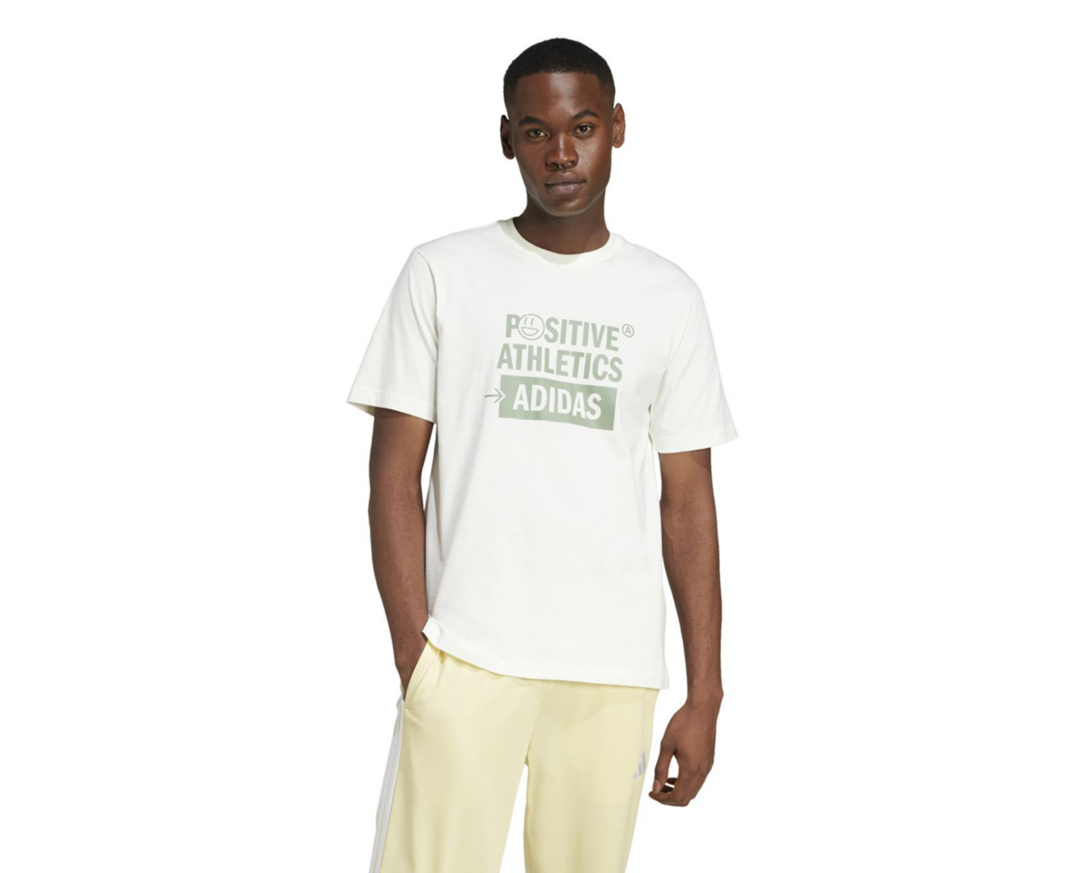 Foto 3 pulgar | Playera Adidas Lounge Verbiage de Entrenamiento para Hombre