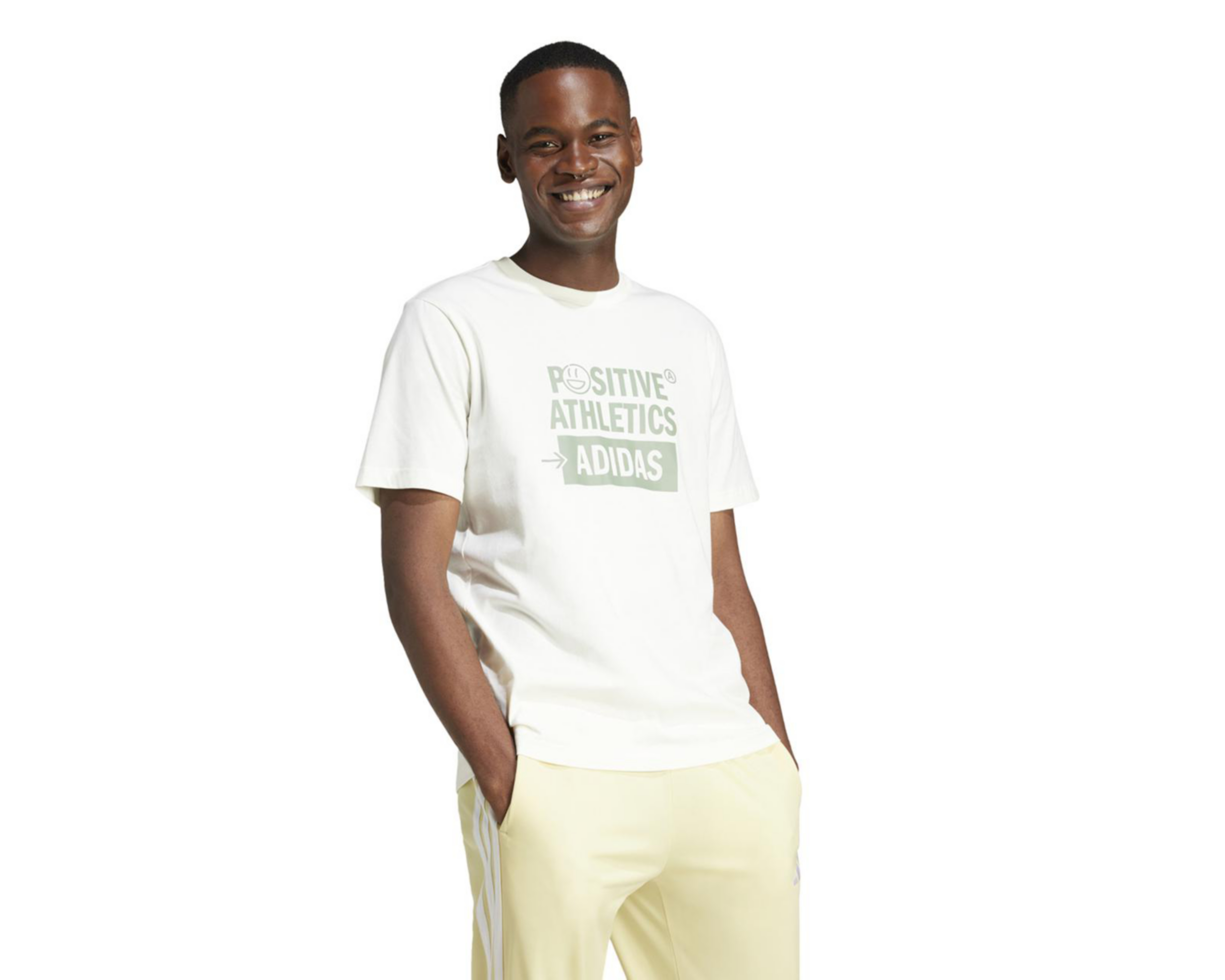 Foto 4 | Playera Adidas Lounge Verbiage de Entrenamiento para Hombre