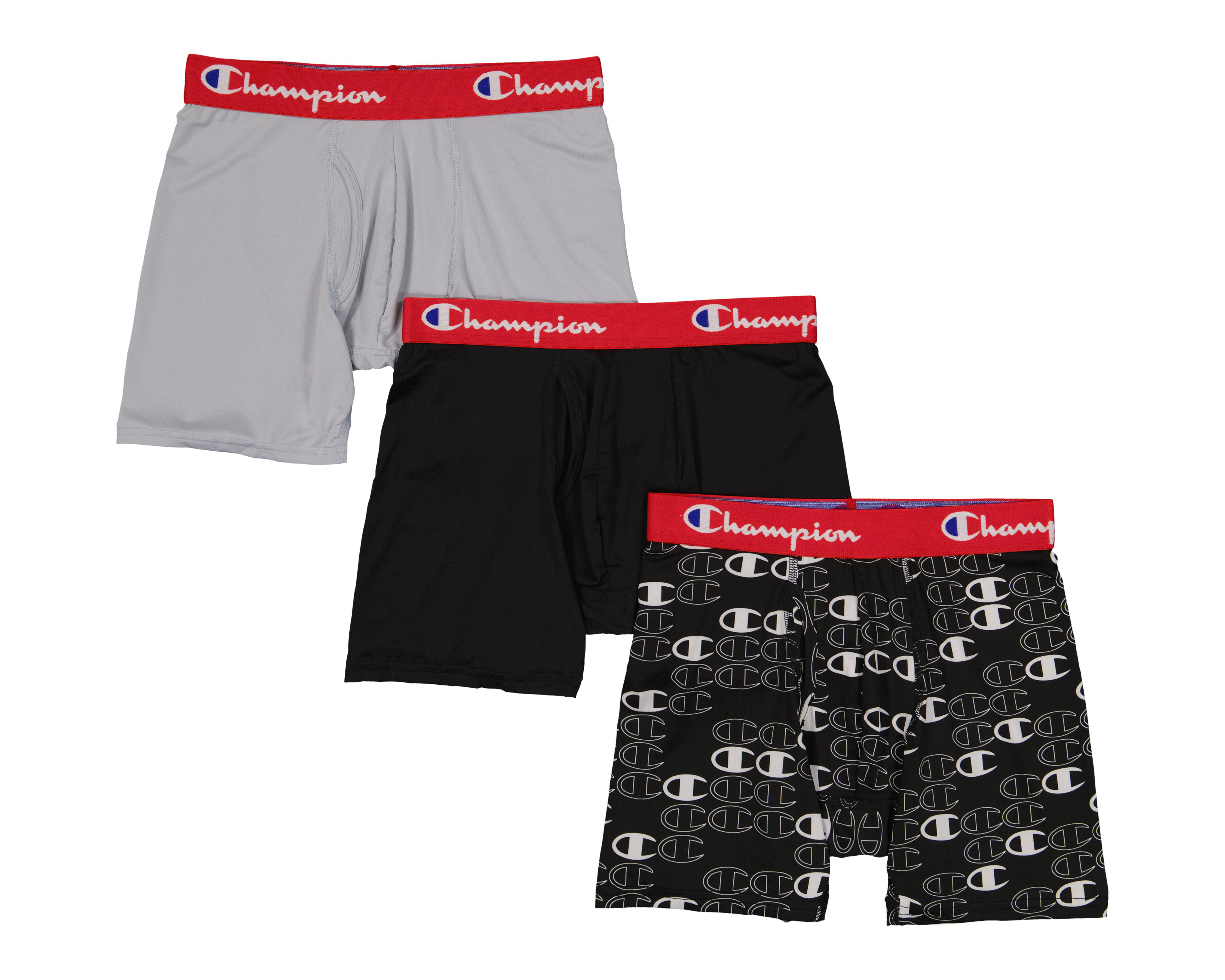 Bóxer Largo Champion para Hombre 3 Piezas