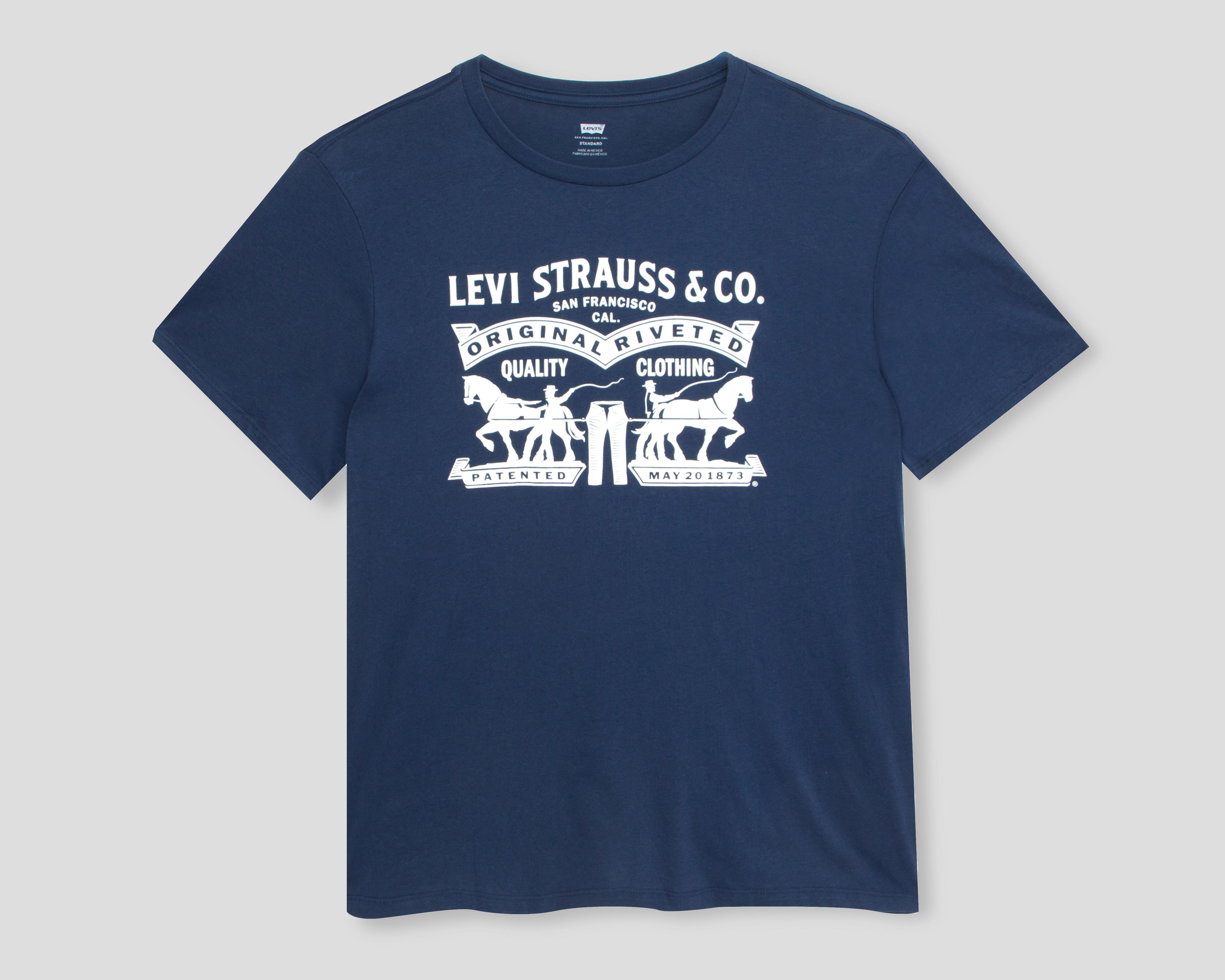 Foto 1 | Playera de Cuello Redondo Azul Levi's para Hombre