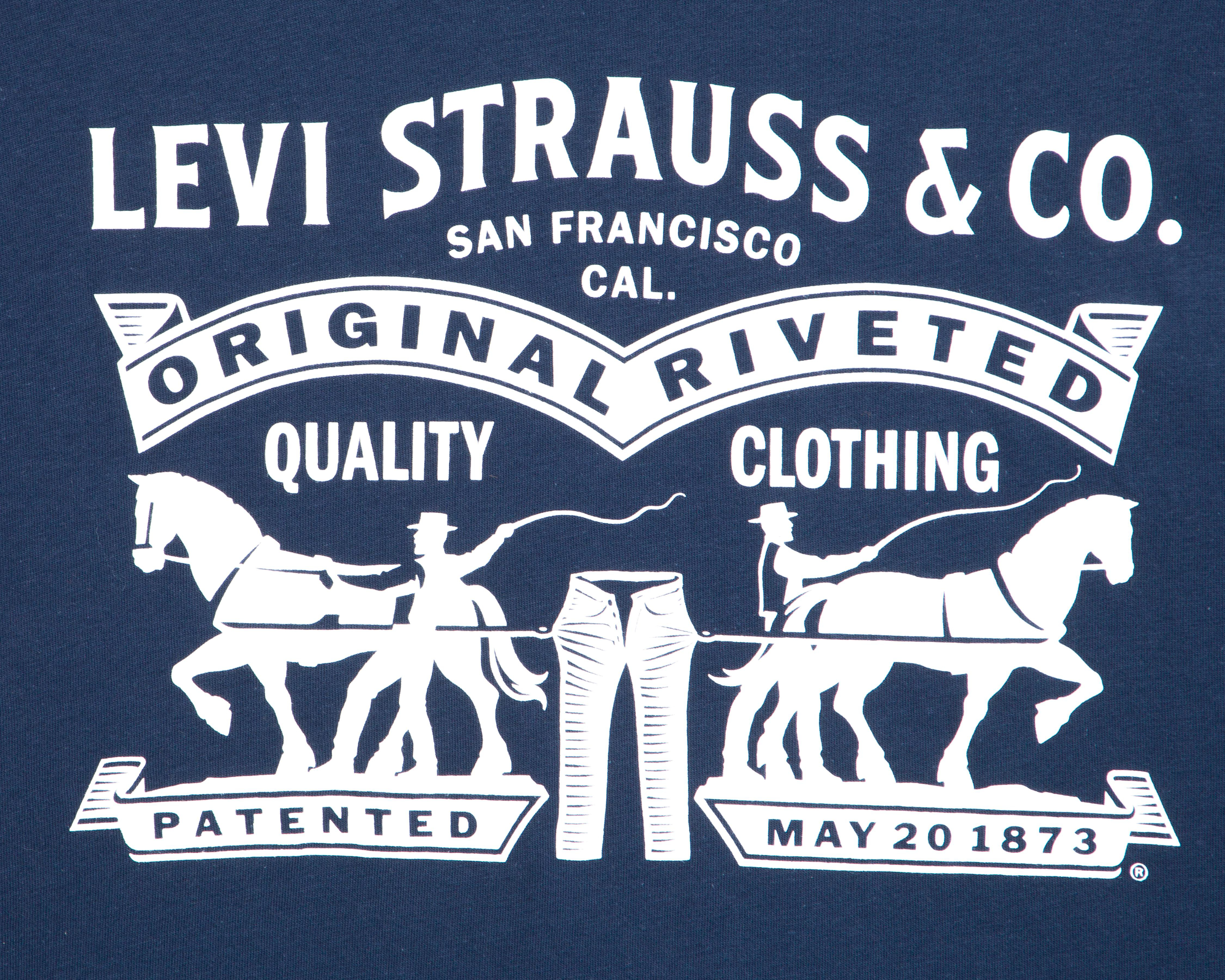 Foto 3 | Playera de Cuello Redondo Azul Levi's para Hombre