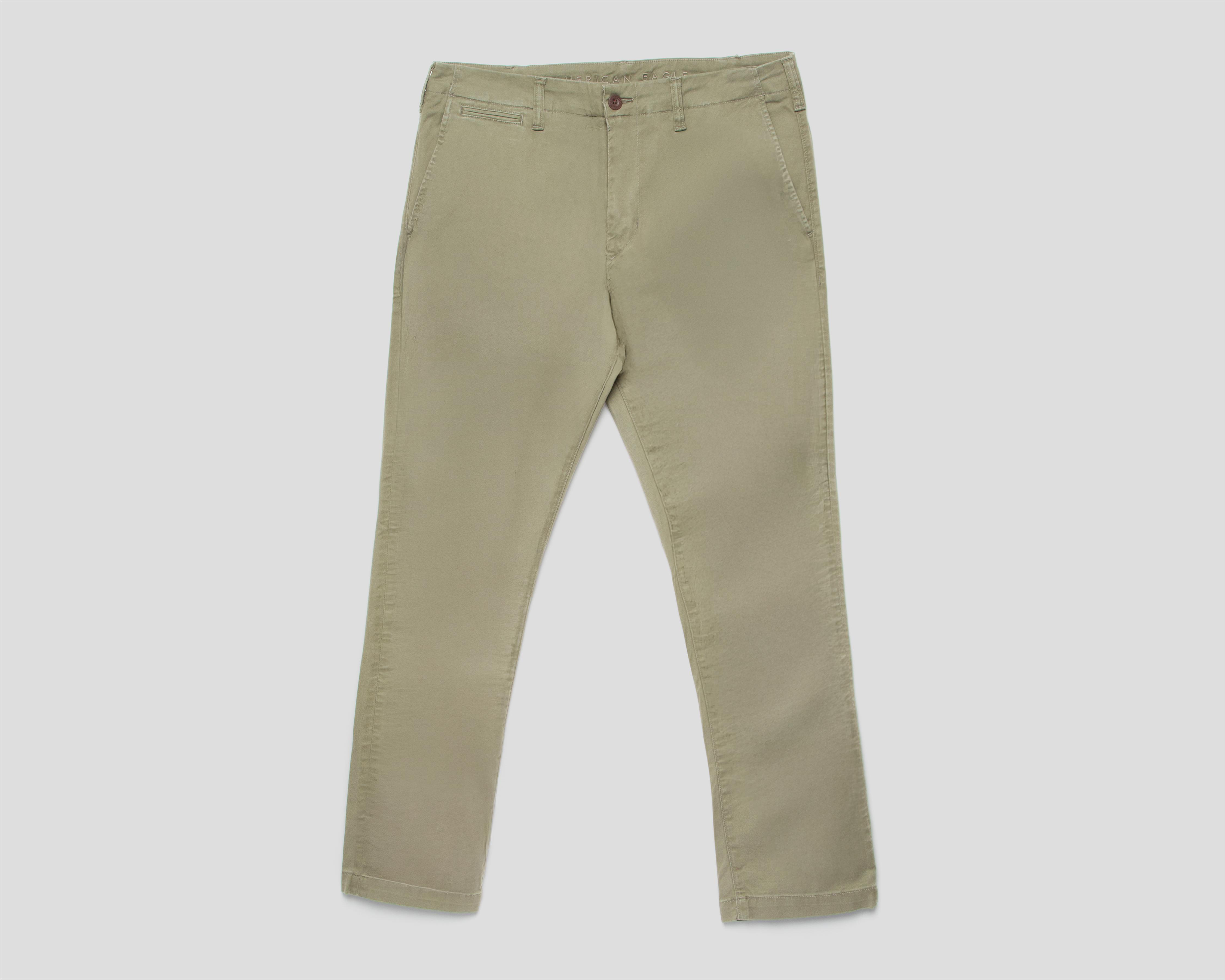 Foto 2 pulgar | Pantalón Khaki American Eagle Slim para Hombre