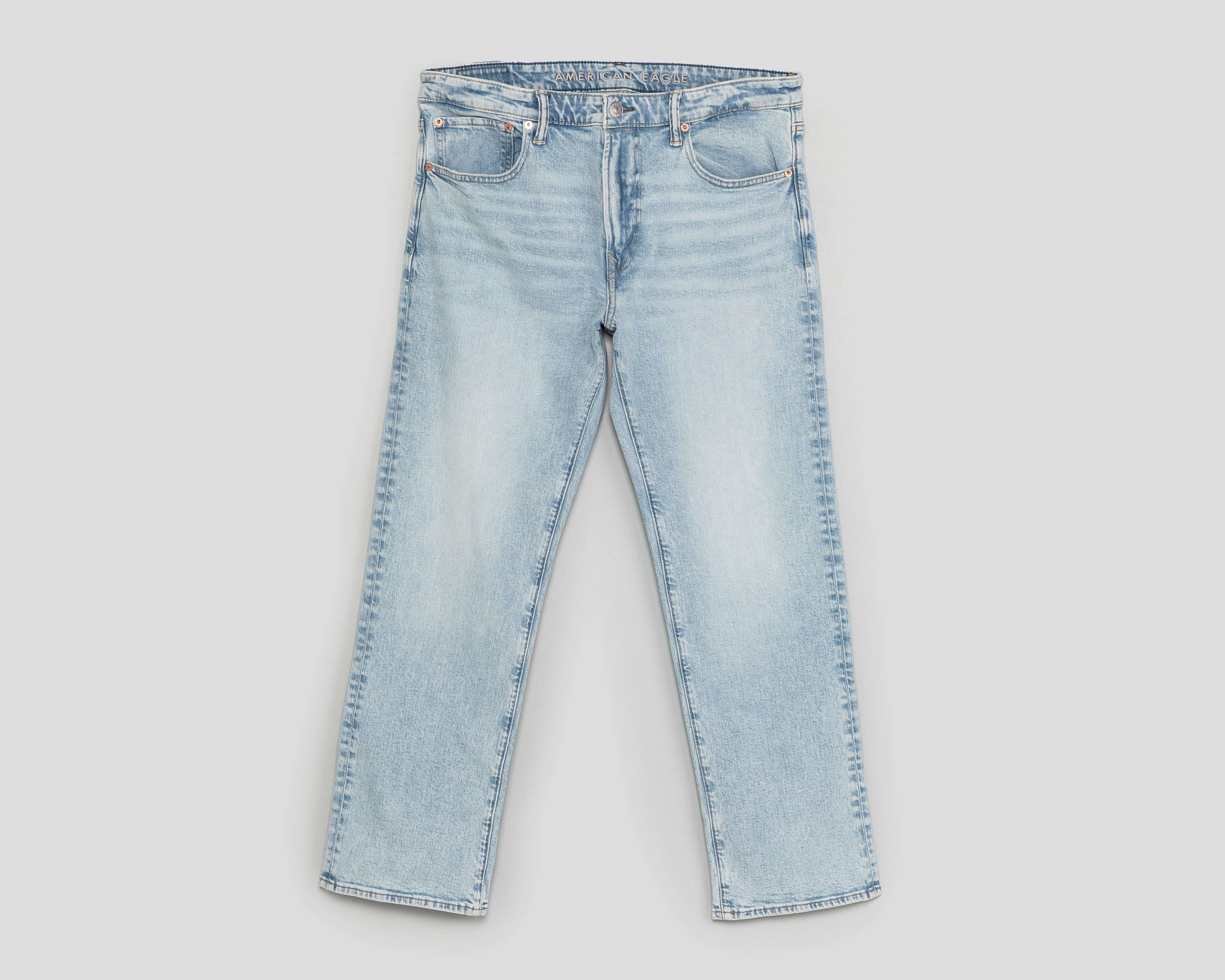 Foto 2 pulgar | Jeans Relaxed Straight American Eagle Light Clean para Hombre