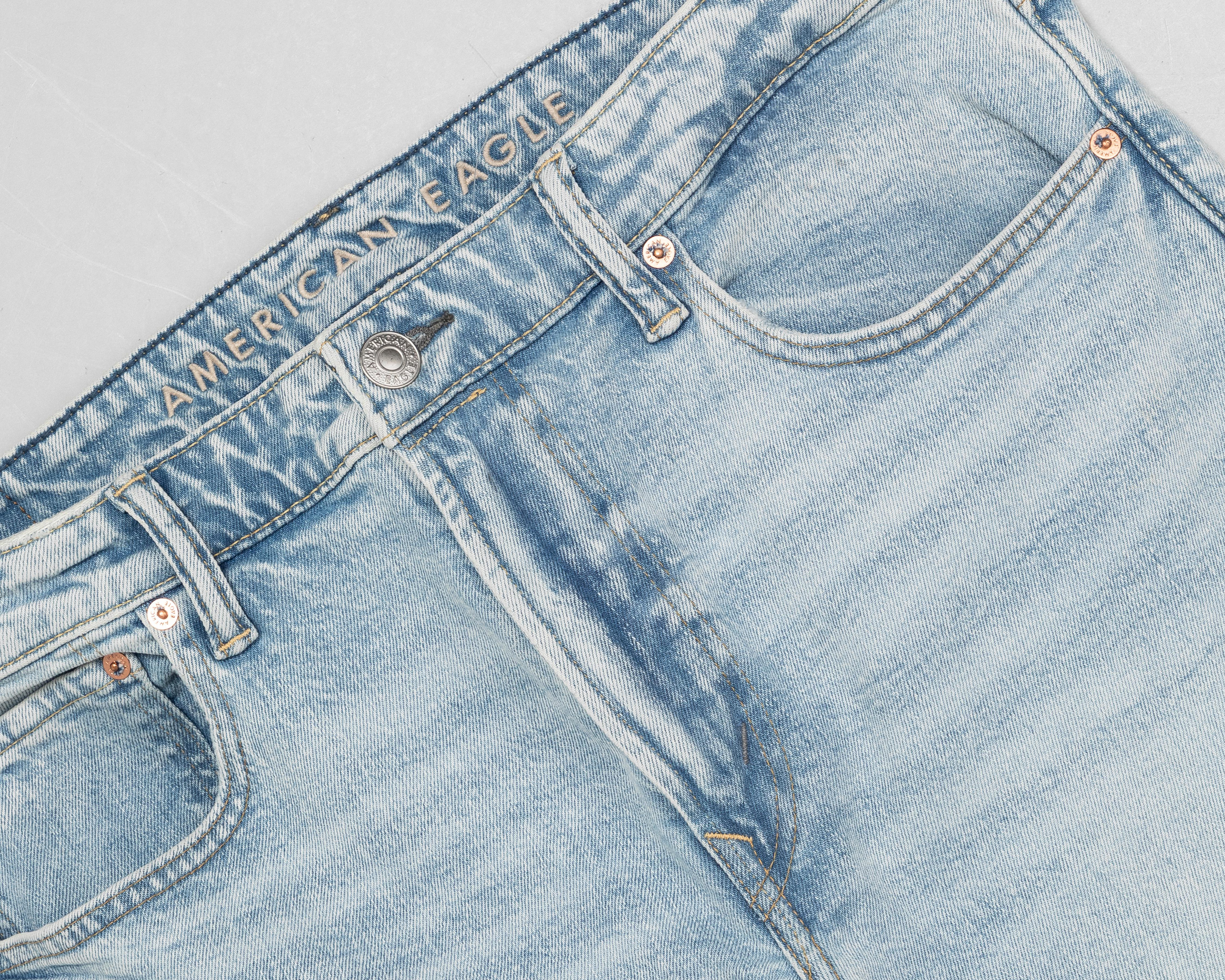 Foto 4 pulgar | Jeans Relaxed Straight American Eagle Light Clean para Hombre