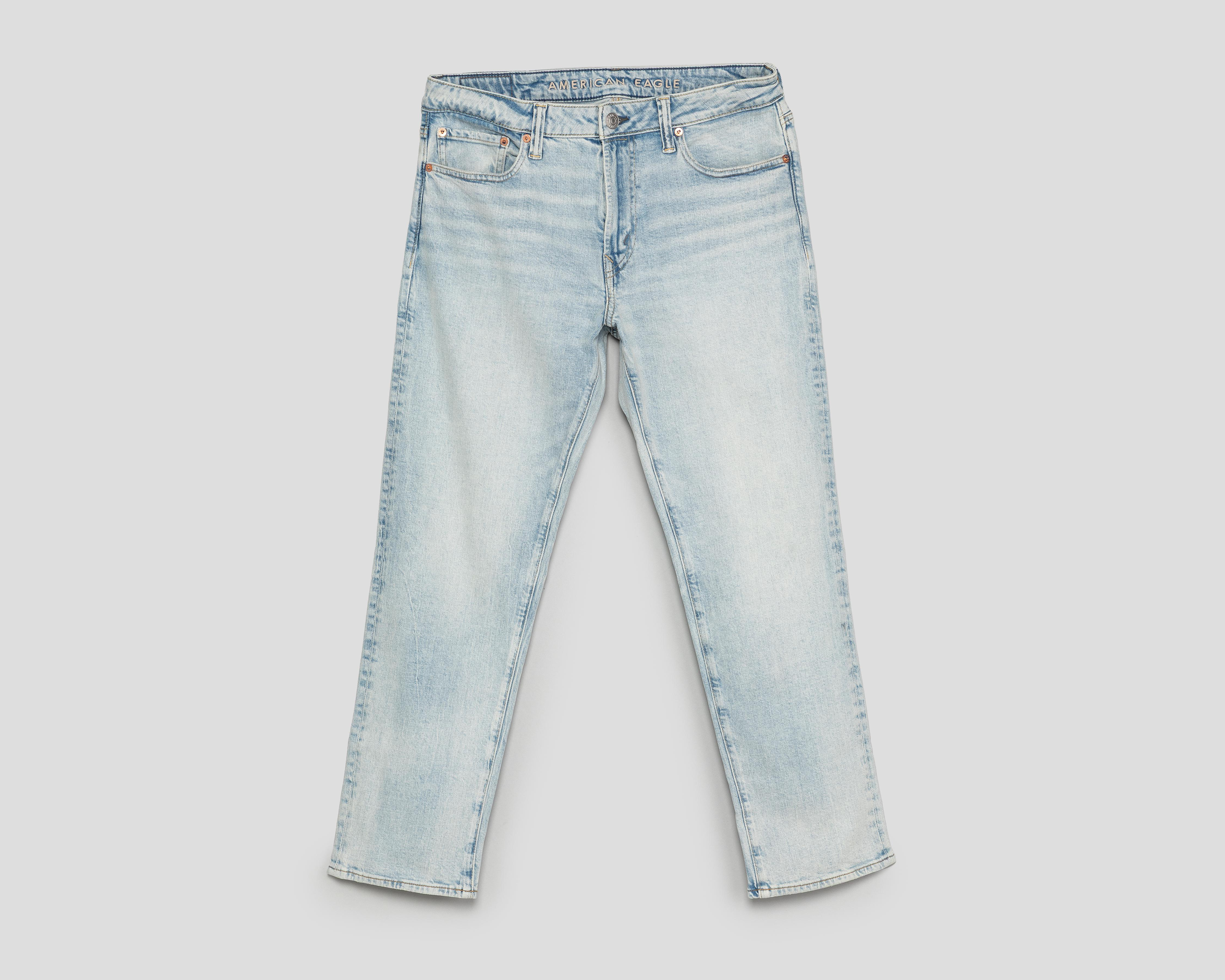 Jeans Slim Straight American Eagle Light Clean para Hombre