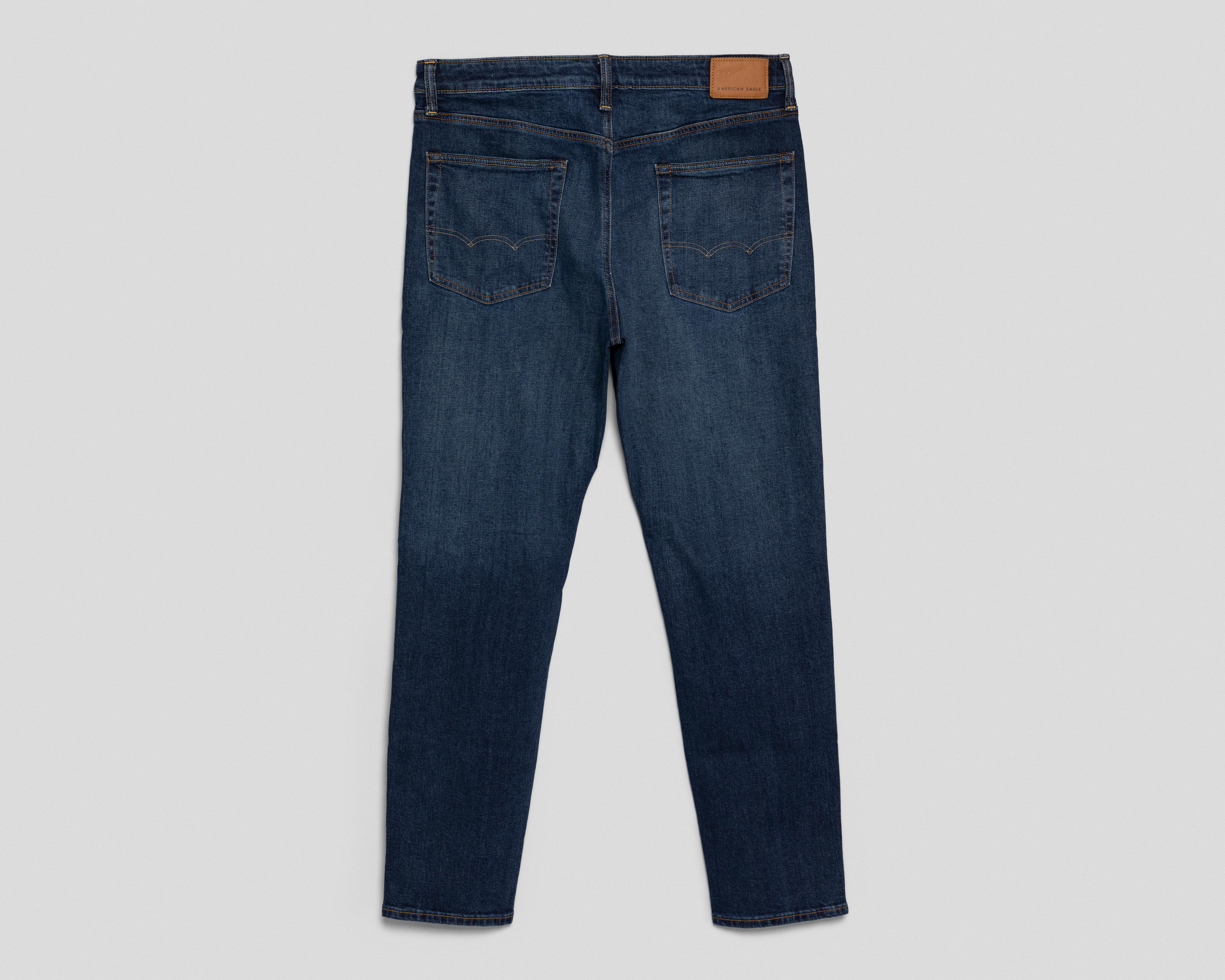 Foto 3 pulgar | Jeans Slim Straight American Eagle Dark Clean para Hombre