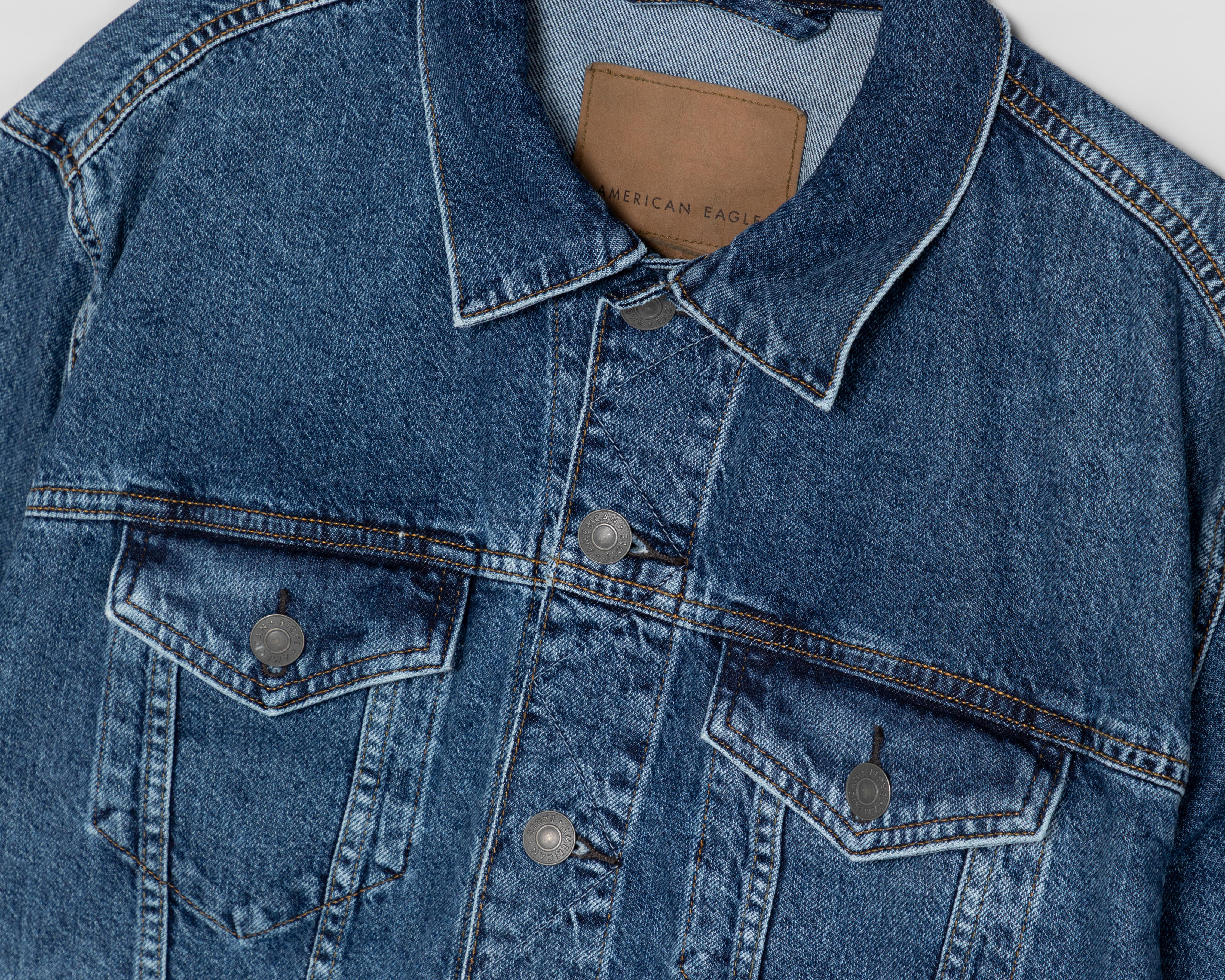 Foto 4 pulgar | Chamarra Trucker de Algodón American Eagle para Hombre