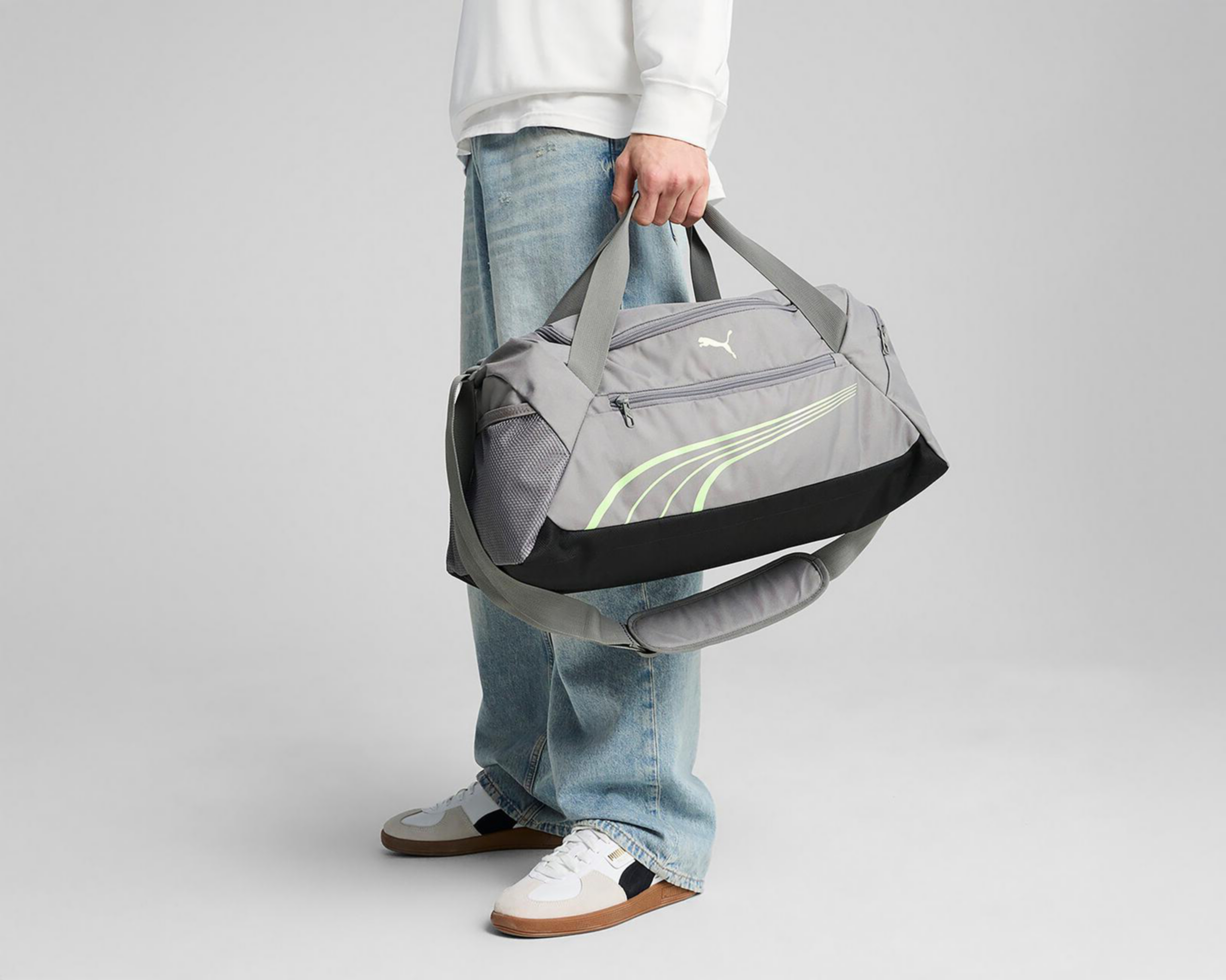 Foto 7 pulgar | Maleta Deportiva Puma Fundamental Gris