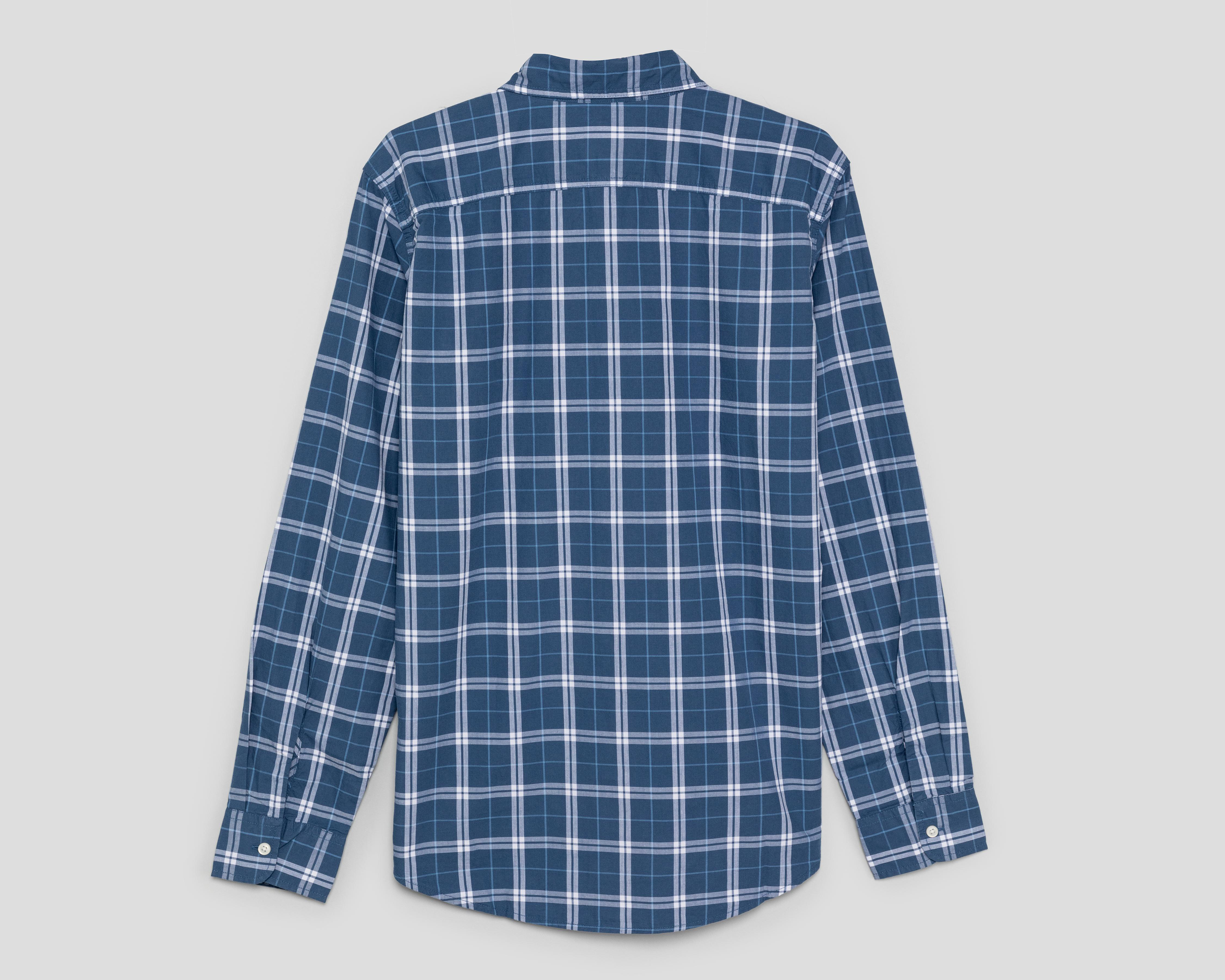 Foto 2 | Camisa Casual de Algodón American Eagle Regular a Cuadros para Hombre