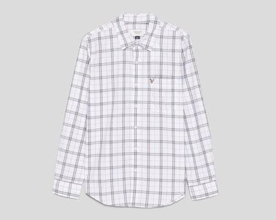 Foto 1 | Camisa Casual de Algodón American Eagle Slim Fit de Cuadros para Hombre