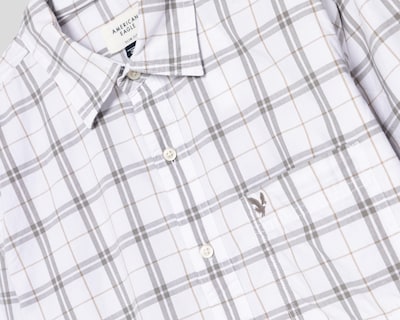 Foto 3 | Camisa Casual de Algodón American Eagle Slim Fit de Cuadros para Hombre