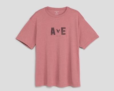 Foto 1 | Playera de Cuello Redondo Rosa American Eagle para Hombre