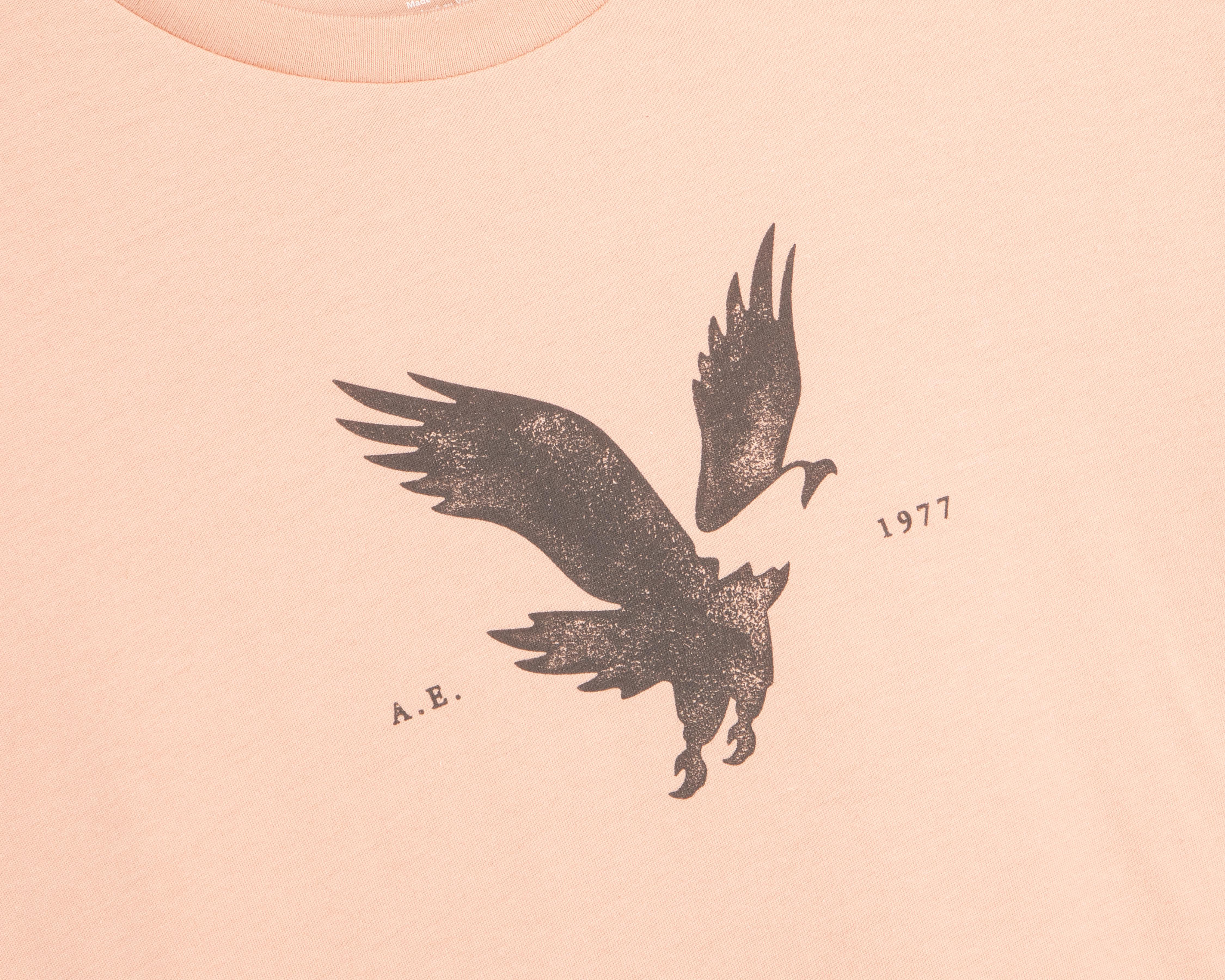 Foto 4 pulgar | Playera de Cuello Redondo Coral American Eagle para Hombre