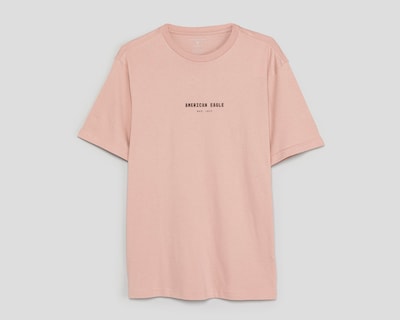 Foto 1 | Playera de Cuello Redondo Rosa American Eagle para Hombre
