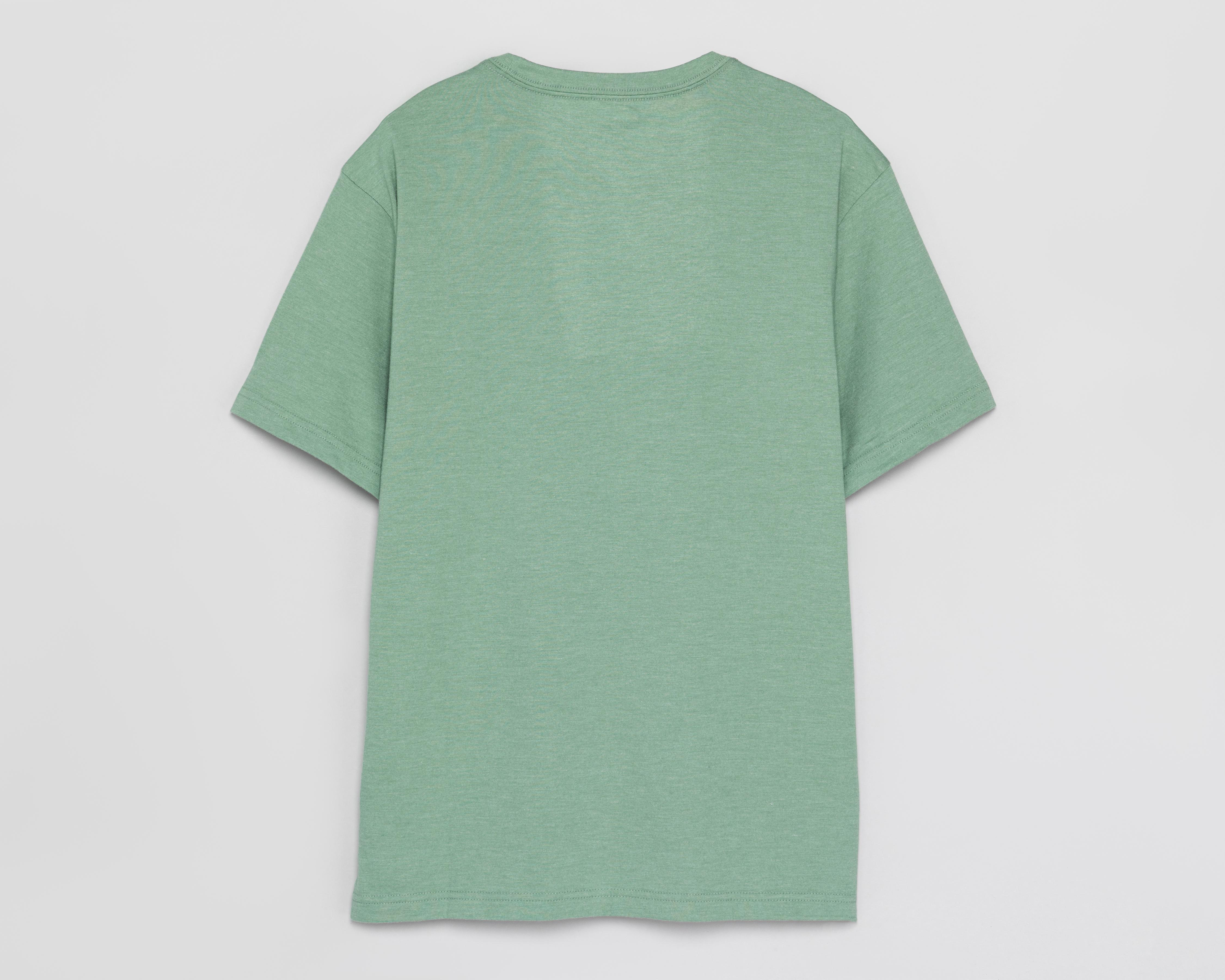 Foto 3 pulgar | Playera de Cuello Redondo Verde American Eagle para Hombre