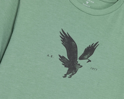 Foto 3 | Playera de Cuello Redondo Verde American Eagle para Hombre