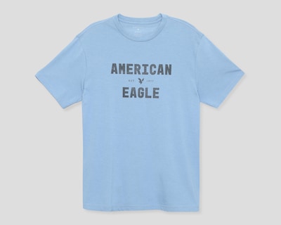 Foto 1 | Playera Cuello Redondo American Eagle Azul para Hombre