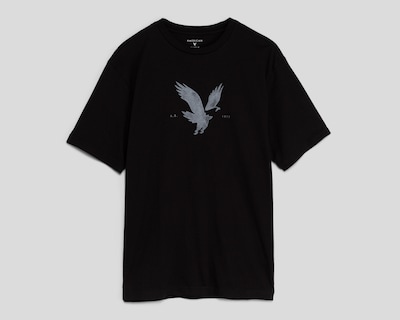 Foto 1 | Playera de Cuello Redondo Negra American Eagle para Hombre