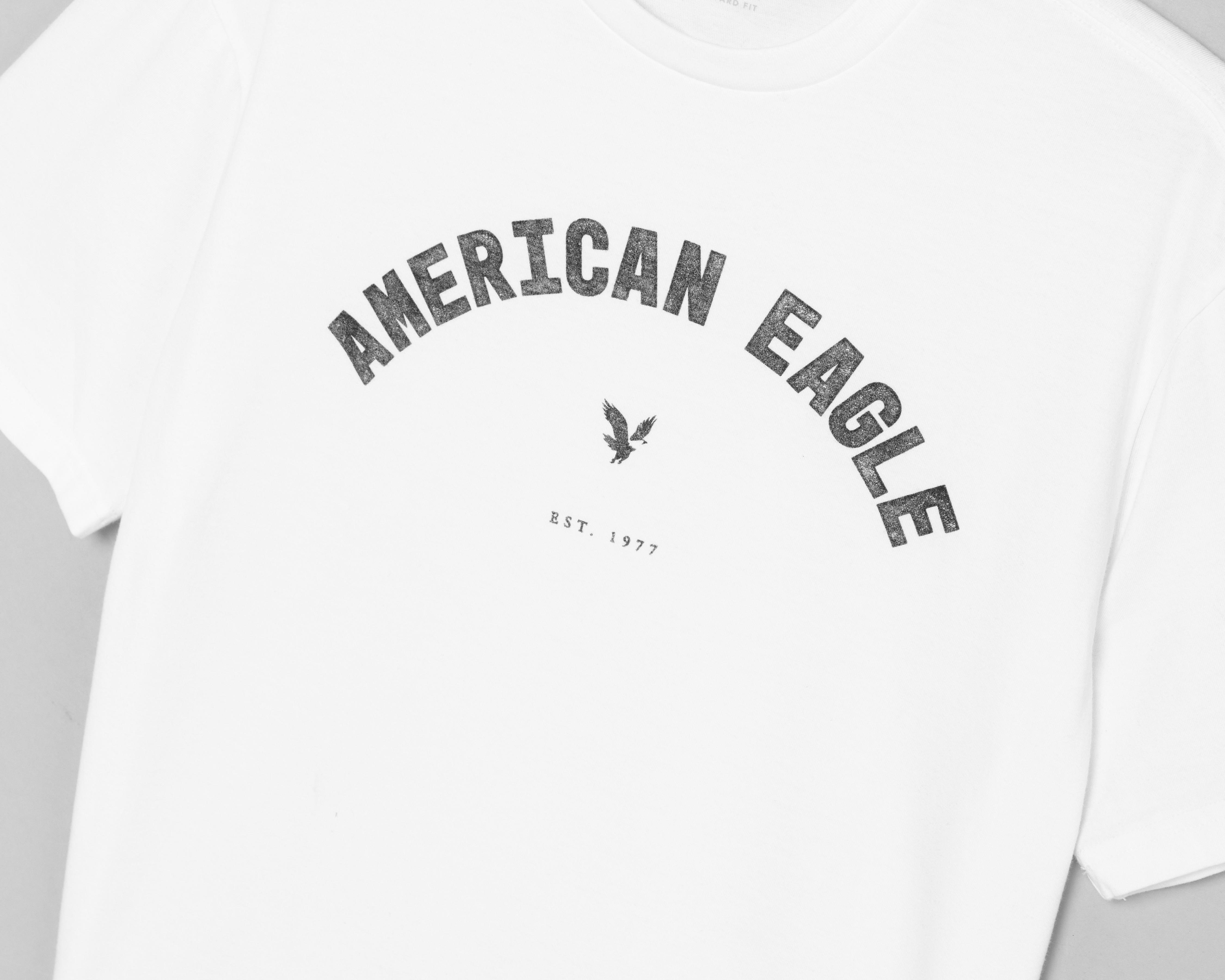 Foto 4 pulgar | Playera American Eagle Cuello Redondo para Hombre