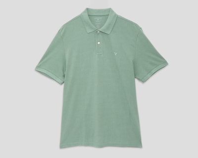 Foto 1 | Playera Polo American Eagle Verde para Hombre