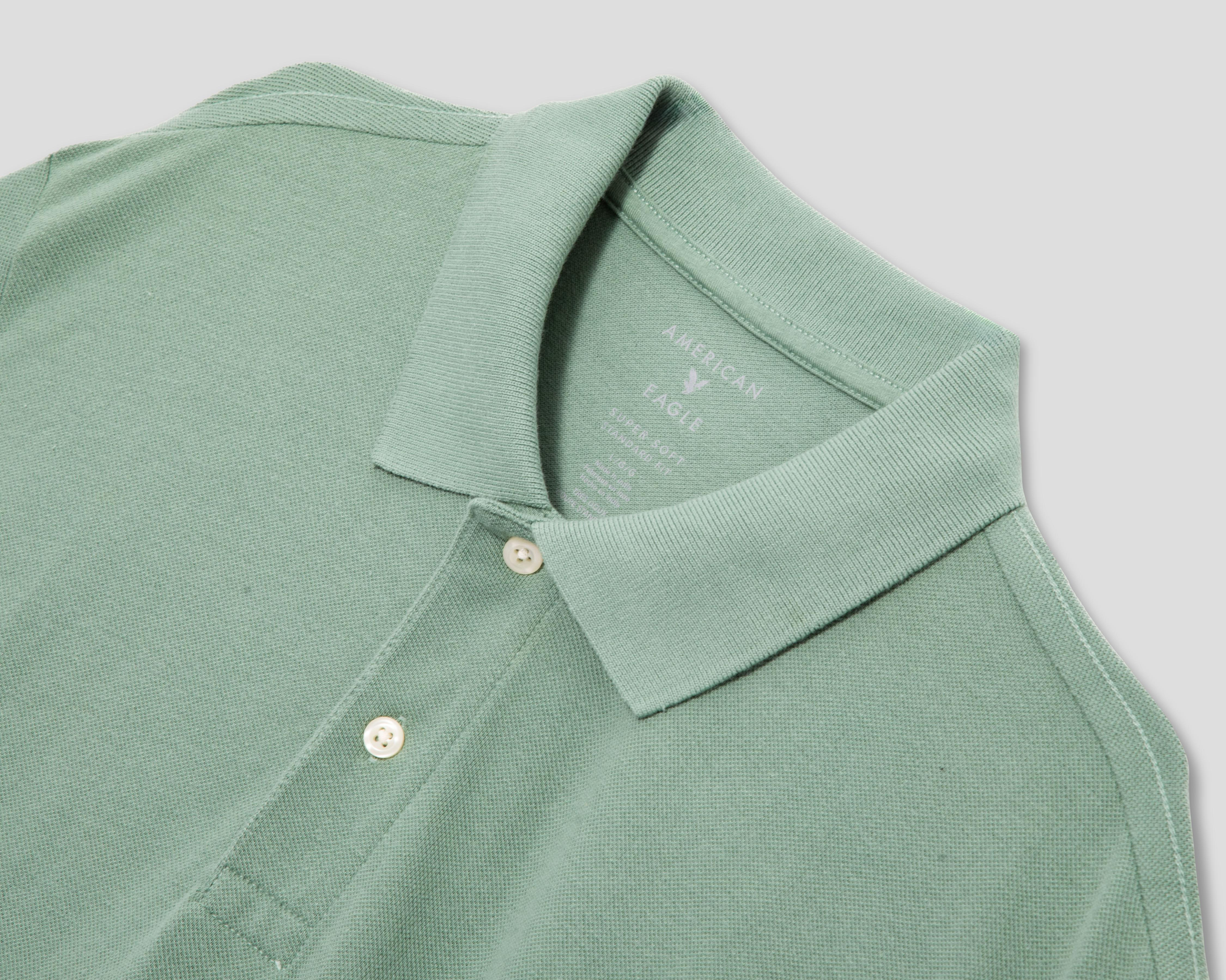 Foto 4 pulgar | Playera Polo American Eagle Verde para Hombre