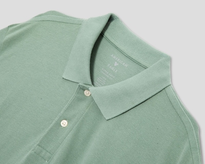 Foto 3 | Playera Polo American Eagle Verde para Hombre