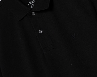 Foto 3 | Playera Polo American Eagle Negra para Hombre