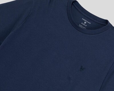 Foto 3 | Playera de Cuello Redondo Azul American Eagle para Hombre