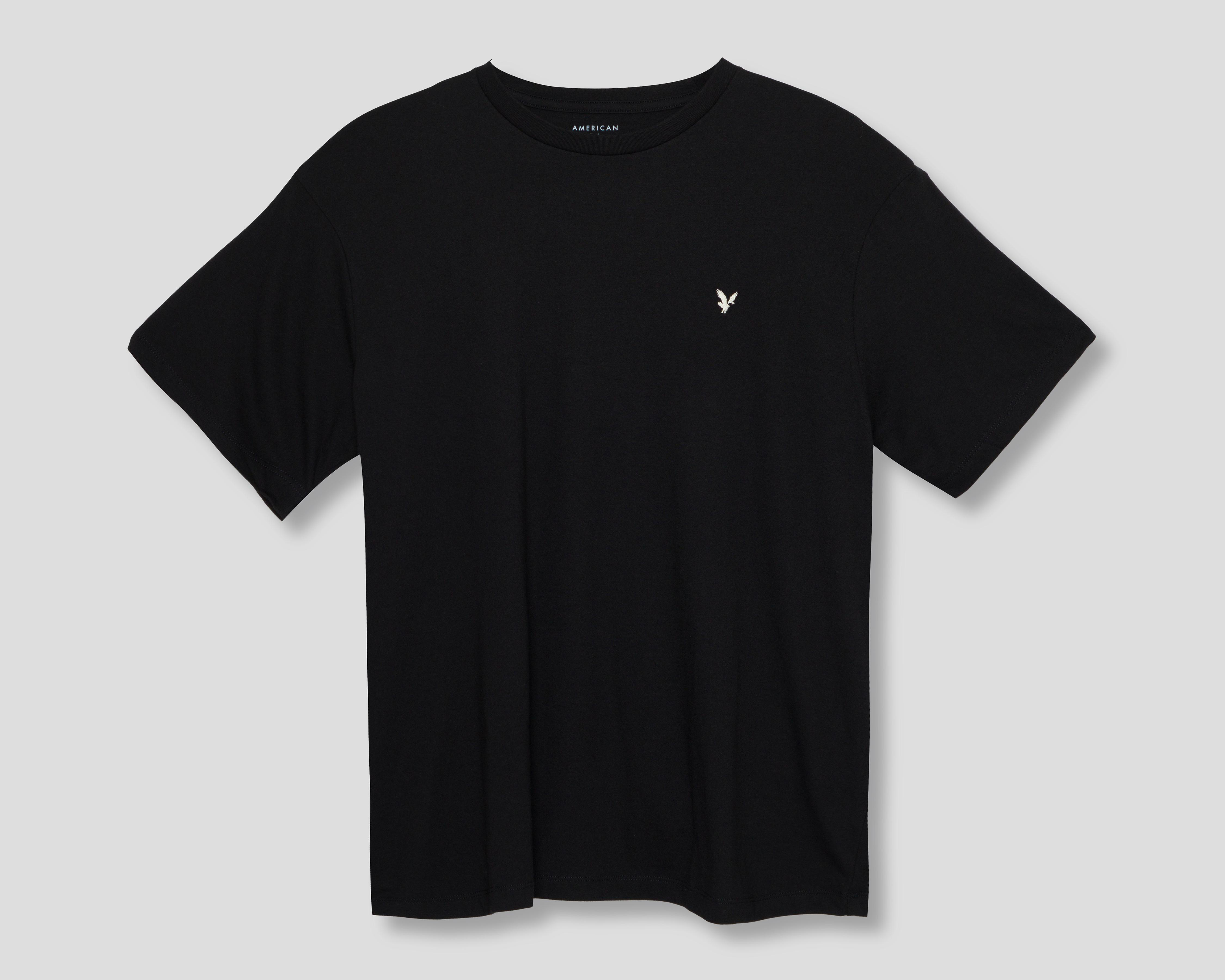 Playera de Cuello Redondo American Eagle Negra para Hombre