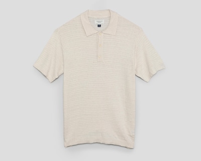 Foto 1 | Playera Polo American Eagle Manga Corta Crema para Hombre