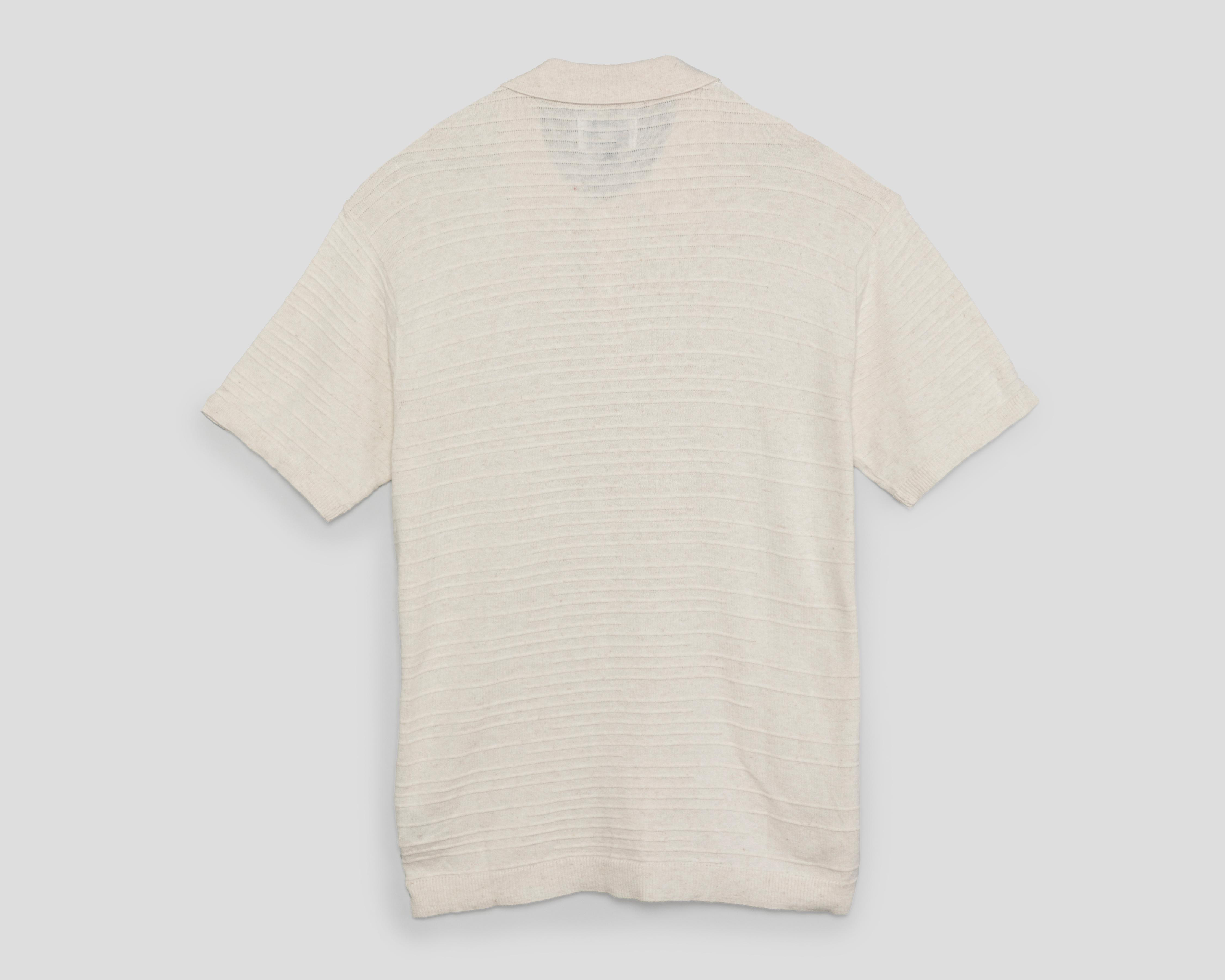 Foto 3 pulgar | Playera Polo American Eagle Manga Corta Crema para Hombre