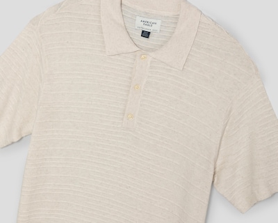 Foto 3 | Playera Polo American Eagle Manga Corta Crema para Hombre