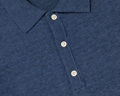 Foto 3 | Playera Polo American Eagle Outfitters Manga Corta Azul para Hombre