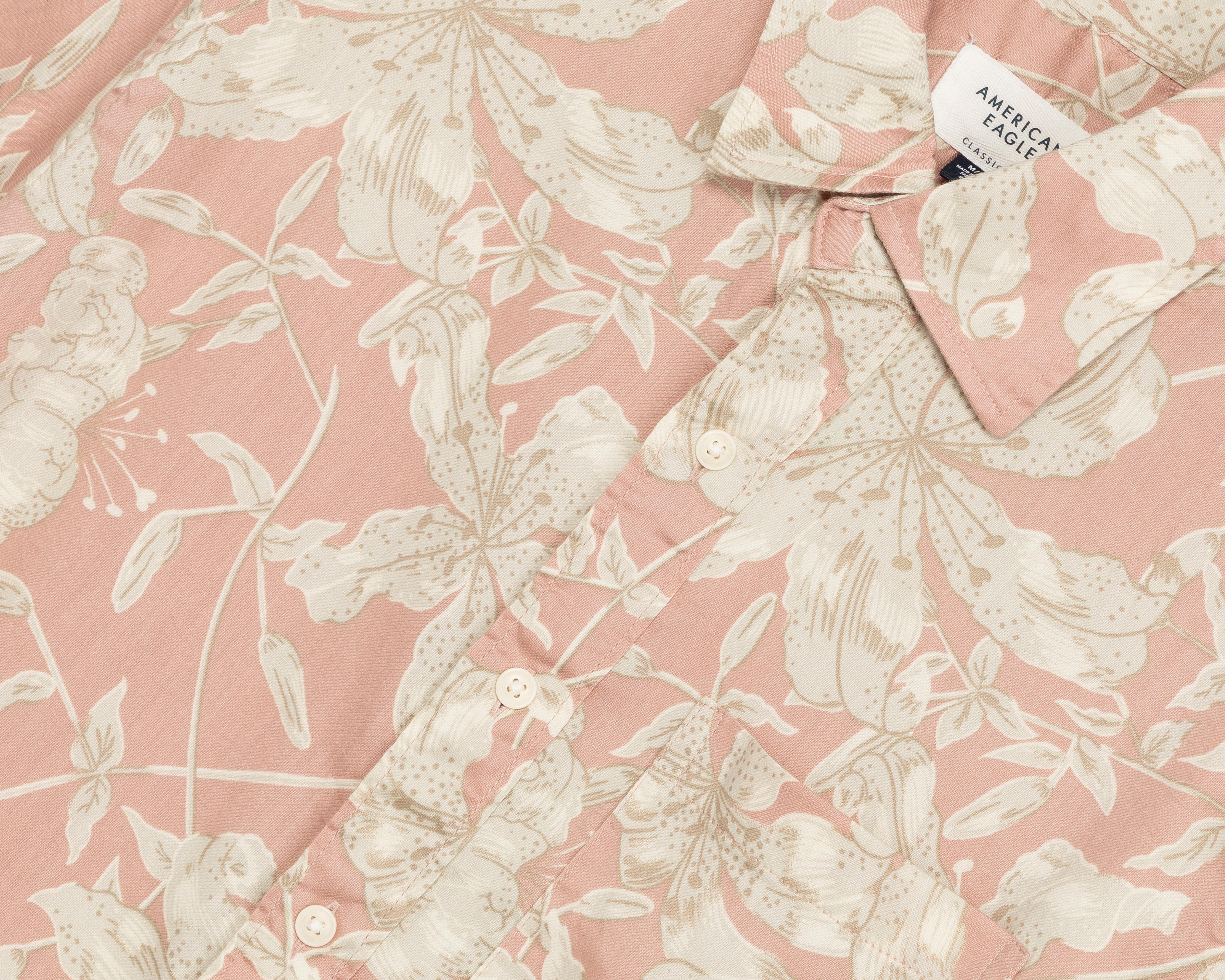 Foto 4 pulgar | Camisa Casual American Eagle Regular Floral para Hombre