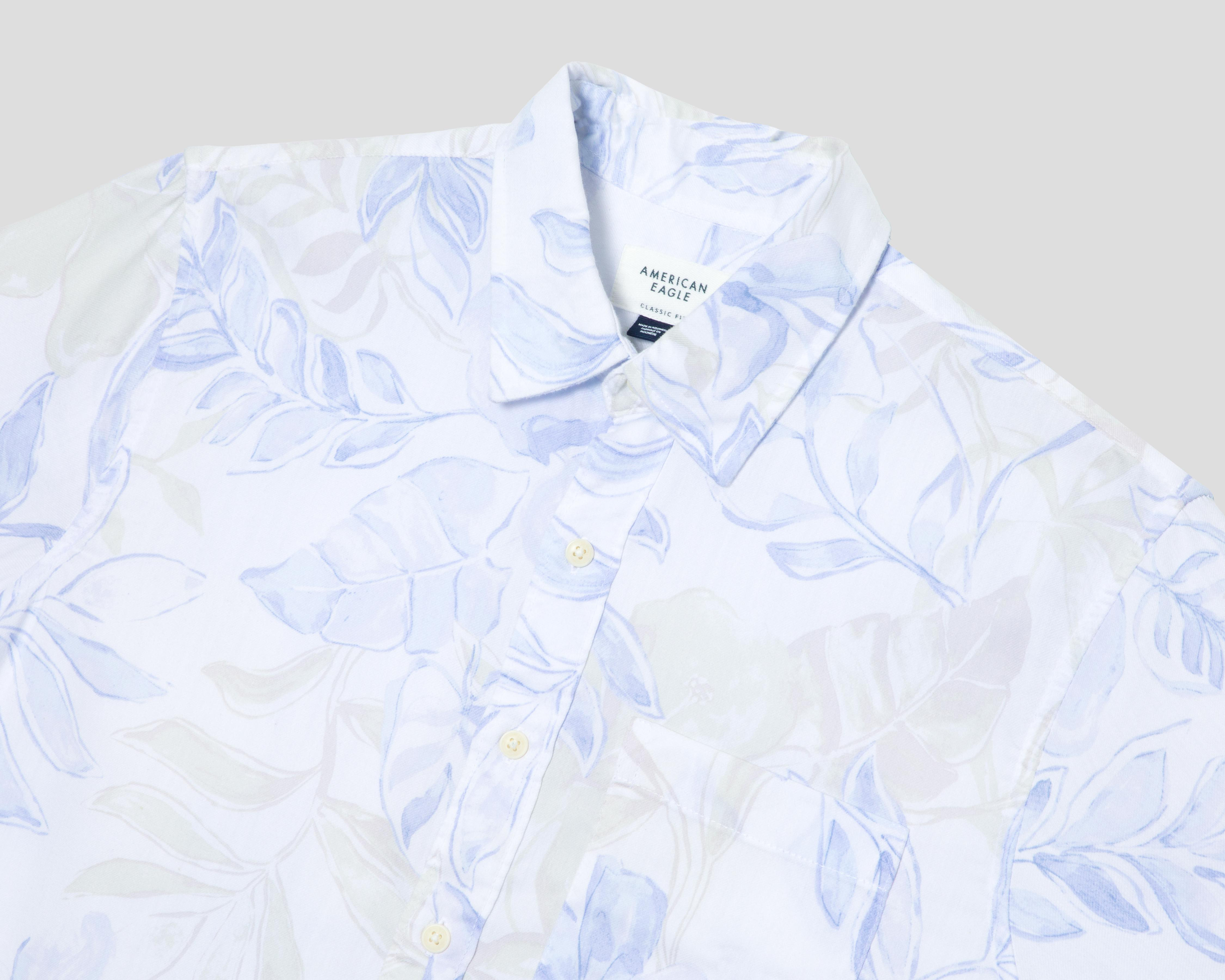Foto 4 pulgar | Camisa Casual American Eagle Regular Floral para Hombre
