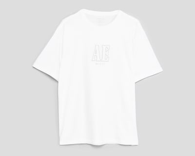 Foto 1 | Playera American Eagle Blanca Cuello Redondo para Hombre
