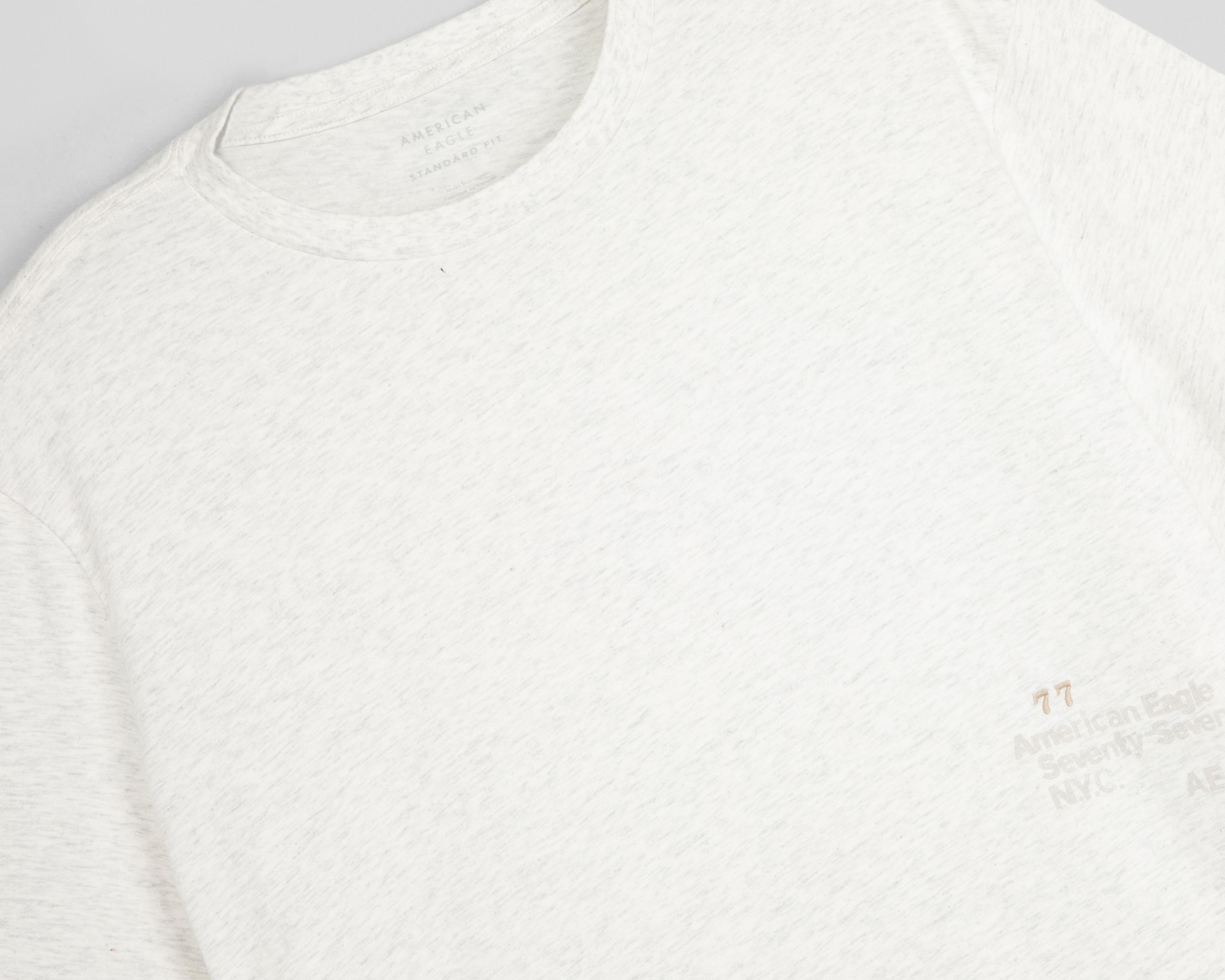 Foto 4 pulgar | Playera de Cuello Redondo Gris American Eagle para Hombre
