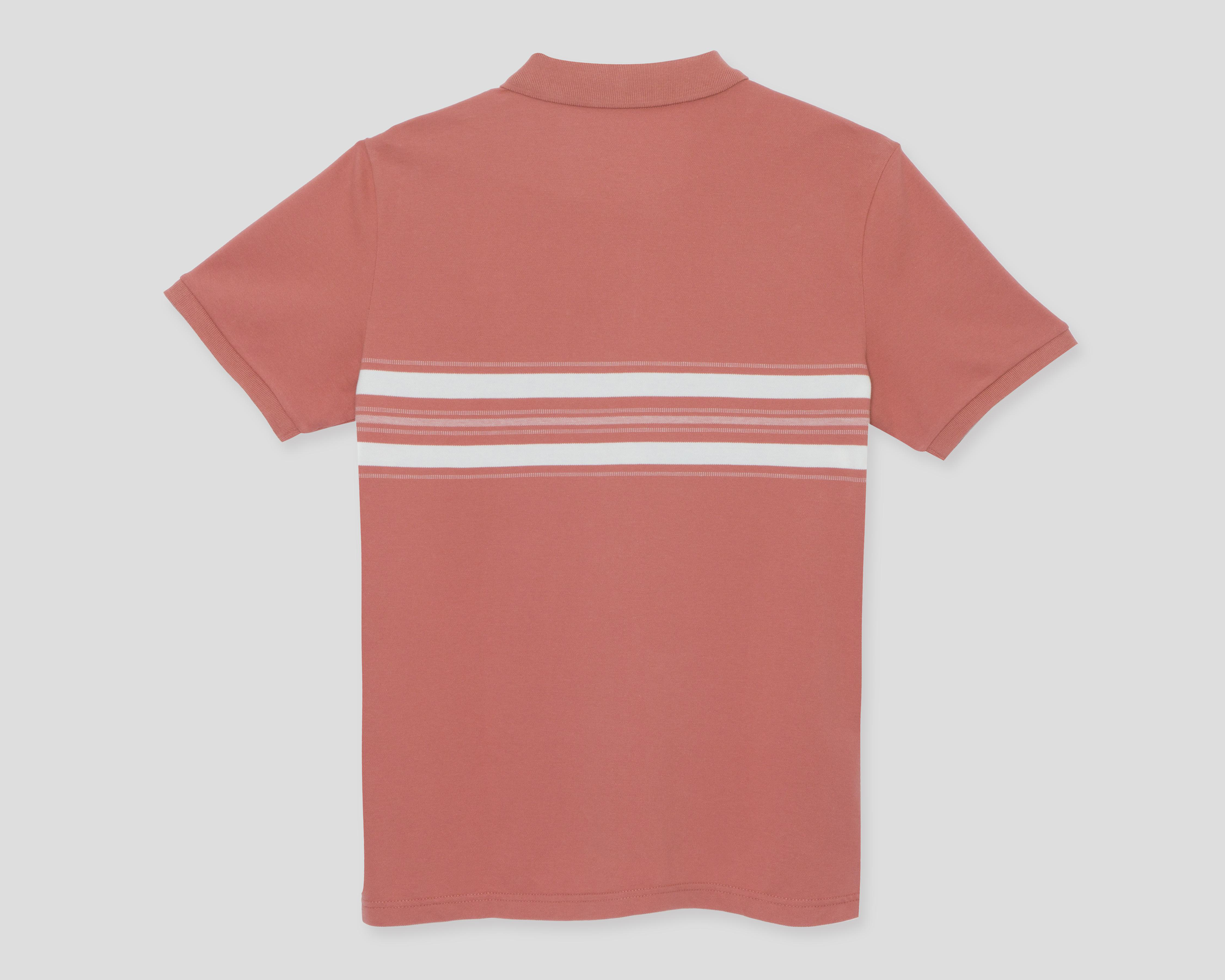 Foto 3 pulgar | Playera Polo American Eagle Outfitters Manga Corta Rosa para Hombre