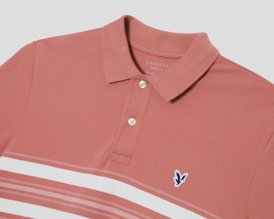 Foto 3 | Playera Polo American Eagle Outfitters Manga Corta Rosa para Hombre