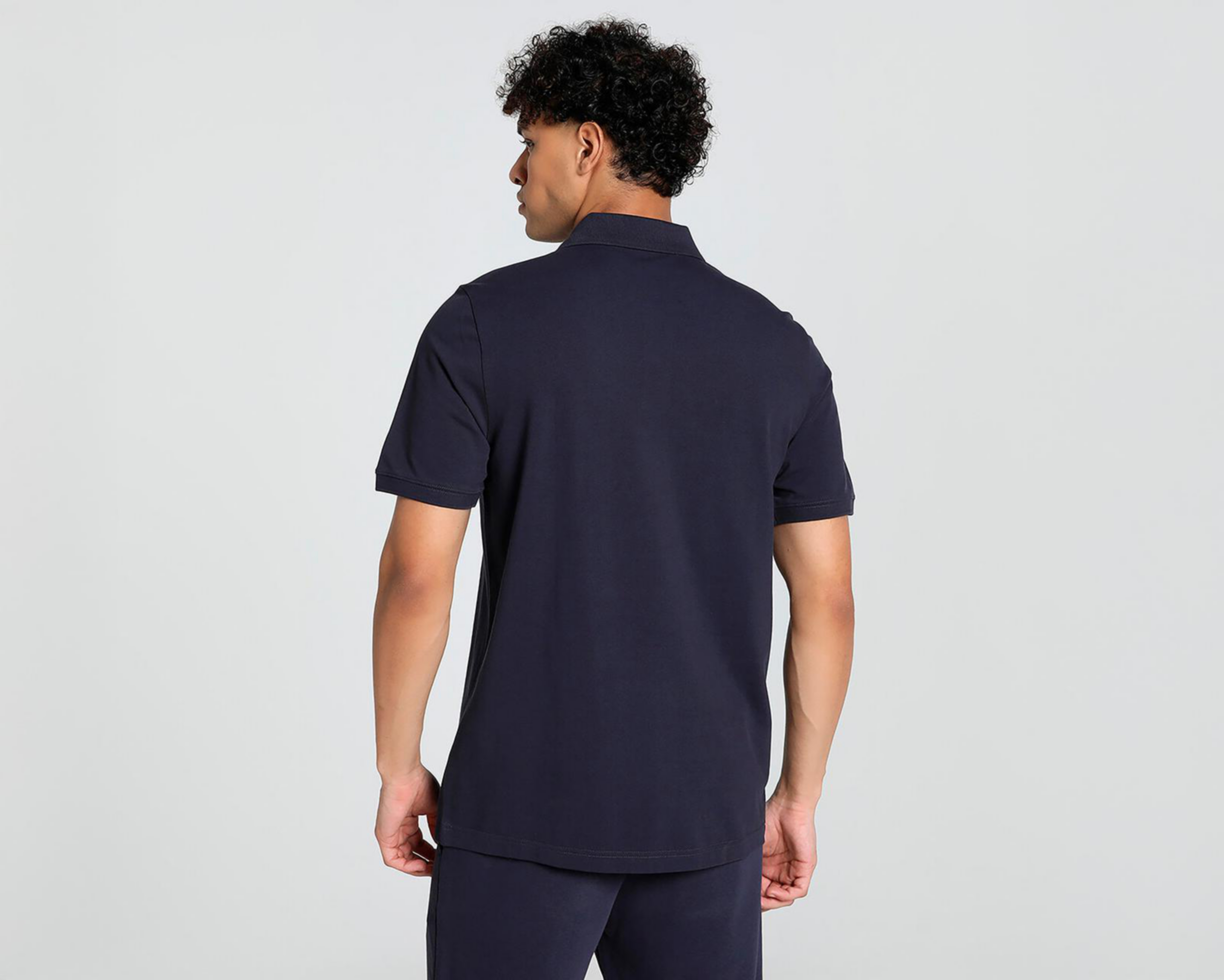Foto 6 pulgar | Playera Polo Puma Manga Corta Azul Marino para Hombre