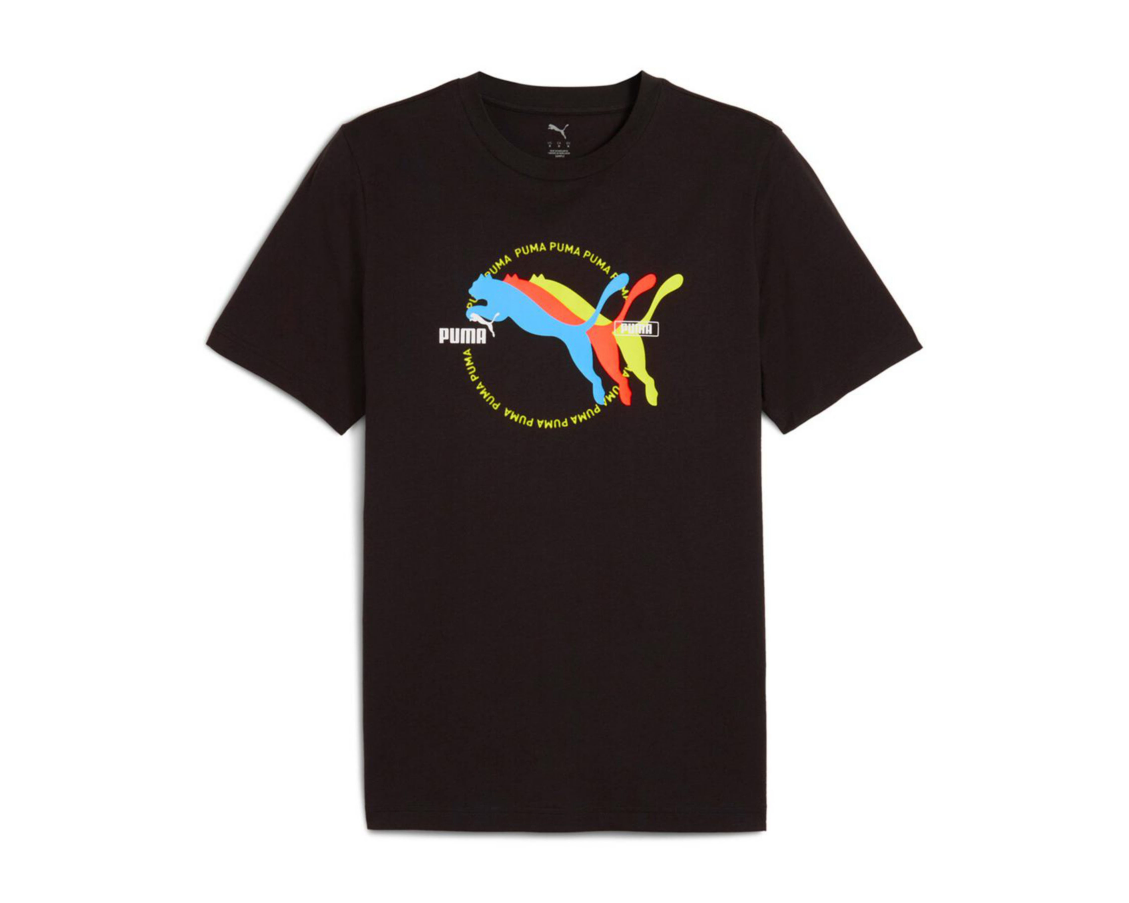 Playera Puma Graphics Multiple Cat Logo Tee Cuello Redondo para Hombre