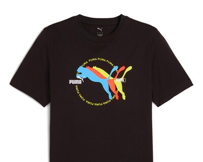Foto 3 | Playera Puma Graphics Multiple Cat Logo Tee Cuello Redondo para Hombre