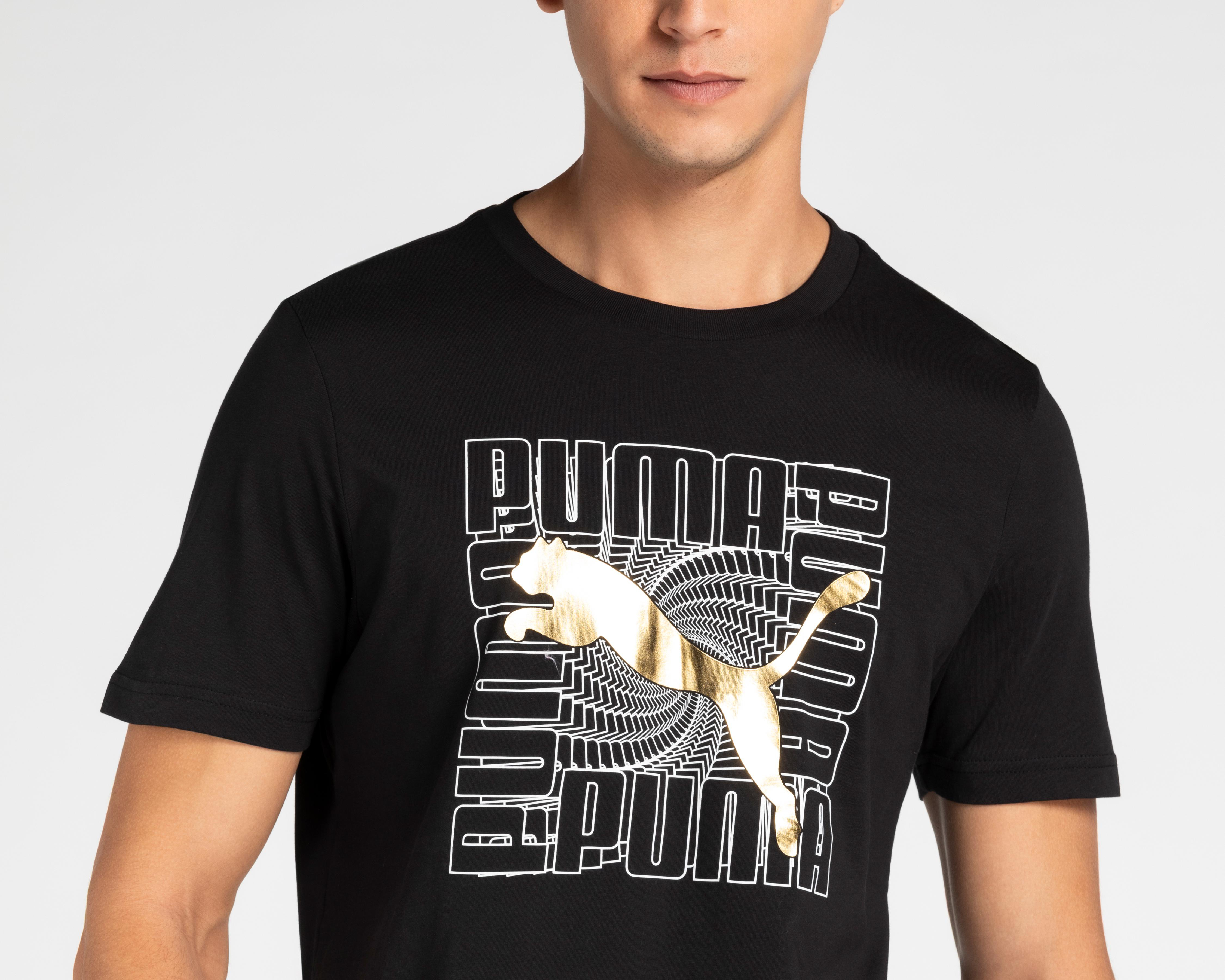 Foto 3 | Playera Puma Cuello Redondo