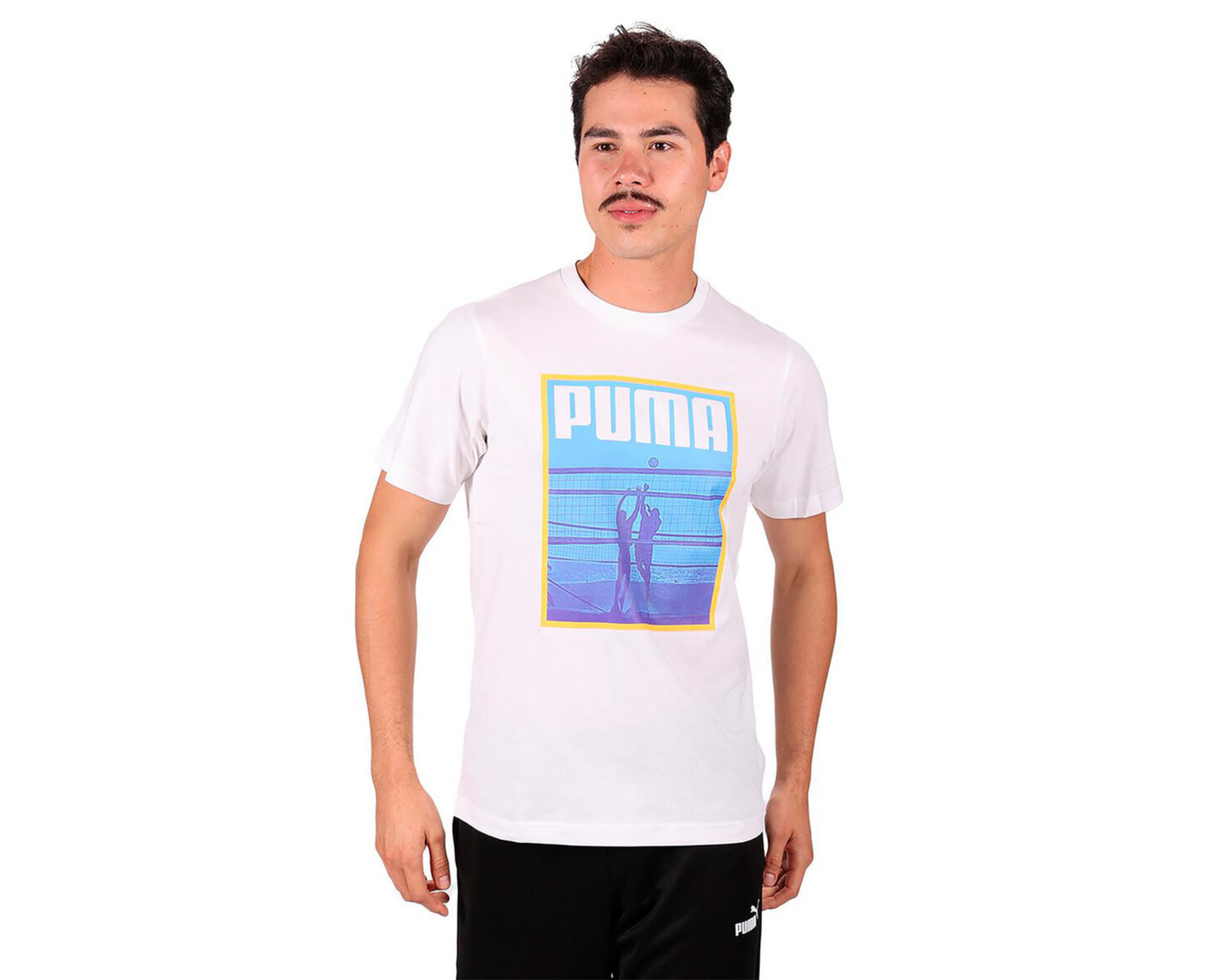 Foto 4 pulgar | Playera Puma GRAPHICS Volley Tee para Hombre