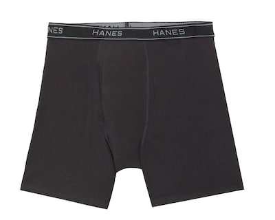 Foto 1 | Bóxer Largo Hanes Negro para Hombre